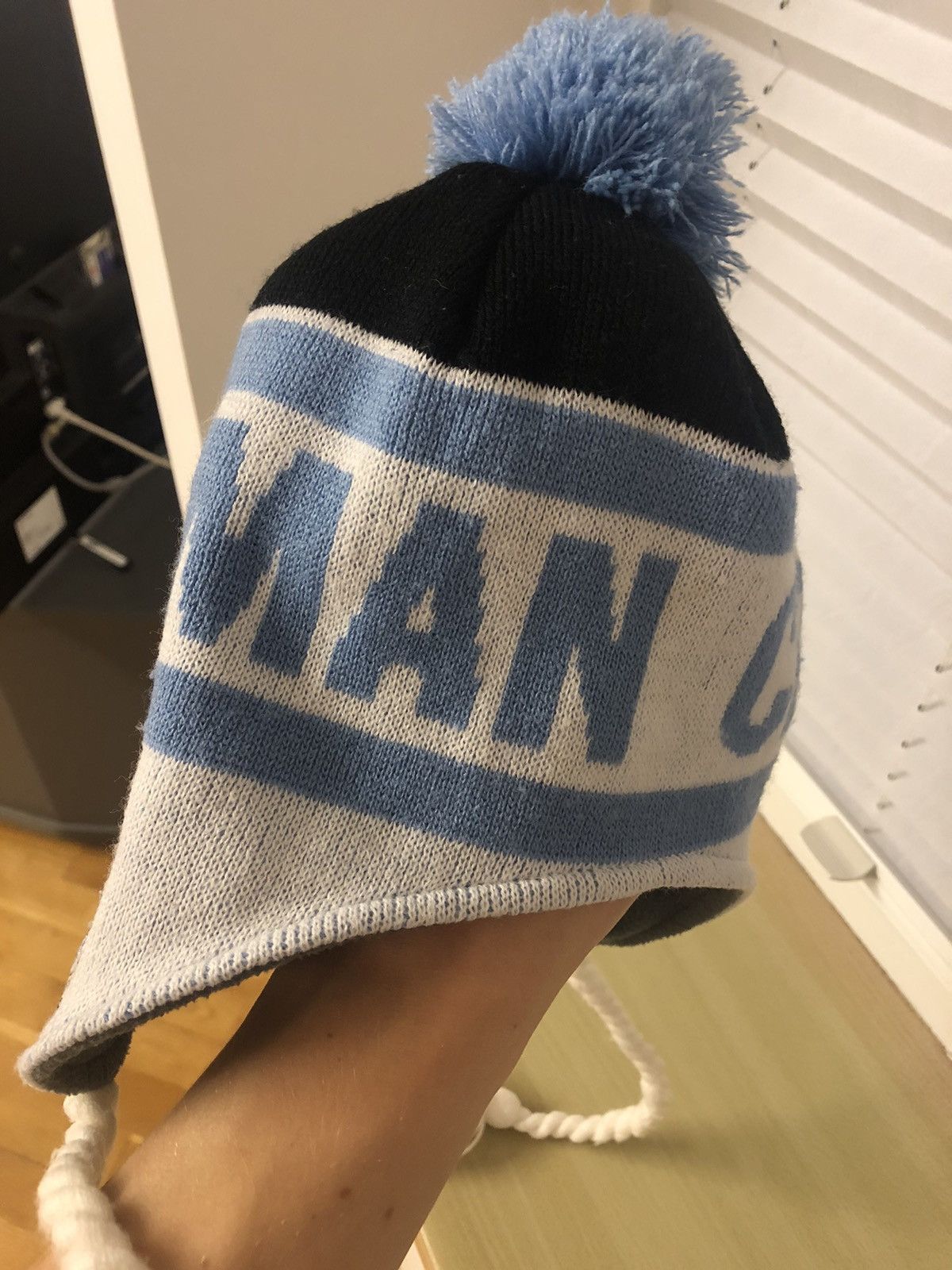 New Era × Vintage MANCHESTER CITY VINTAGE FOOTBALL RARE SOCCER BEANIE HAT Size ONE SIZE - 6 Thumbnail