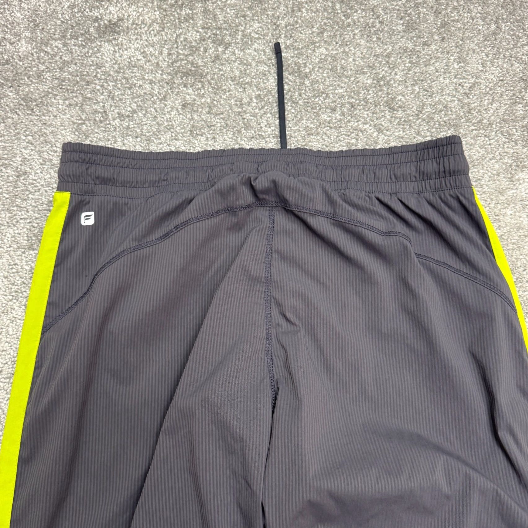 Fabletics VINTAGE Fabletics Men's Jogger Pants Activewear Tapered Fit Gray Yellow Elastic Waist Medium Size US 31 - 7 Thumbnail