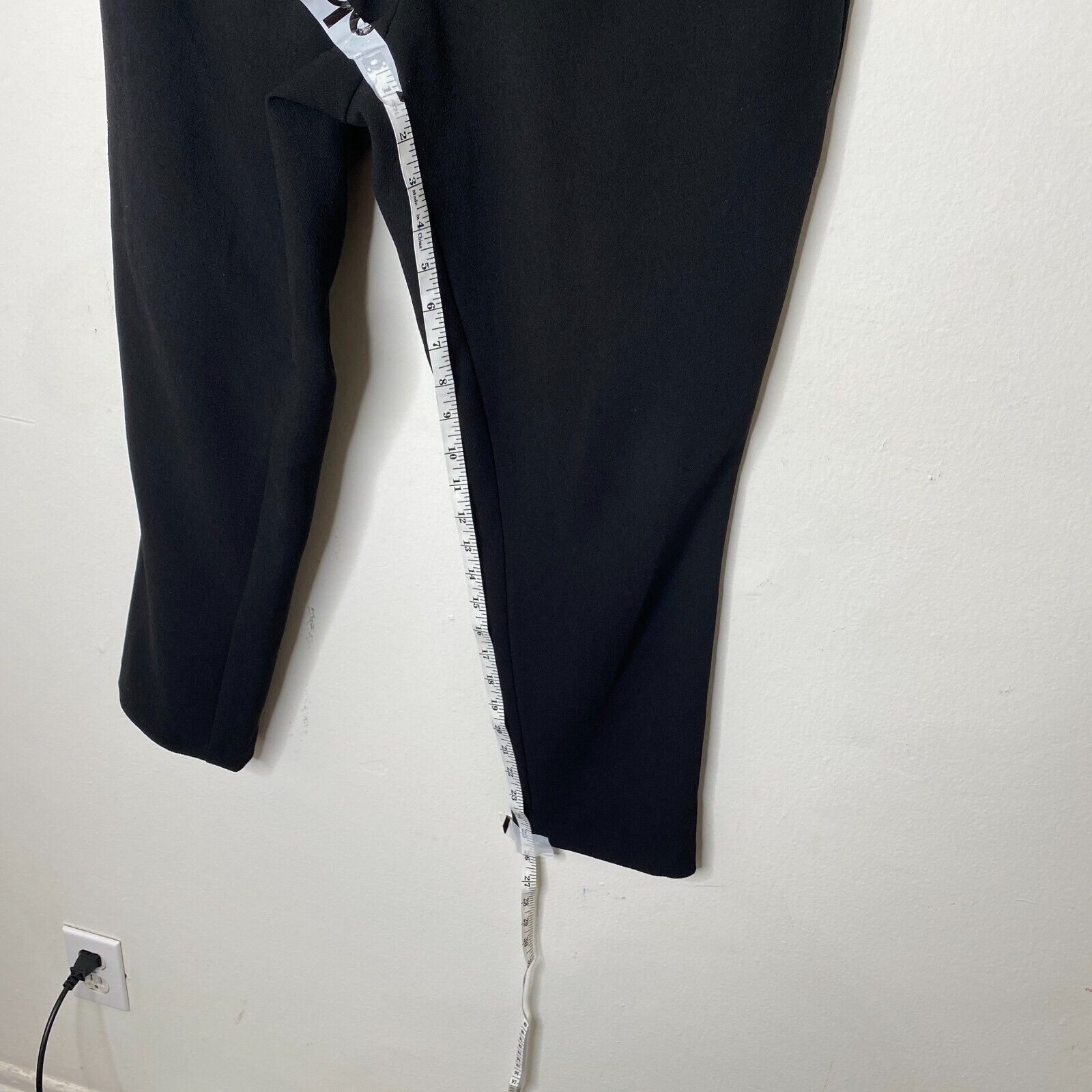 Loft Loft Jet Black Capri Trouser Cute Tie Front 6 Petite Size 28" / US 6 / IT 42 - 10 Thumbnail