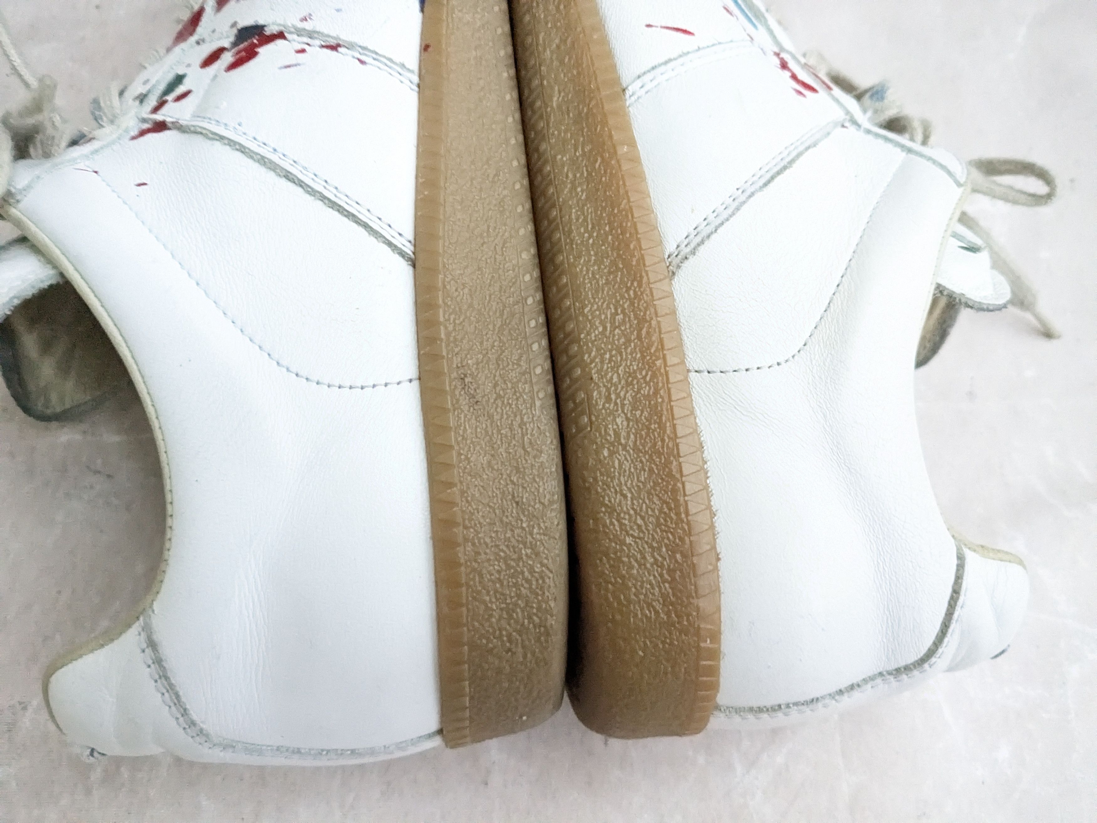 Maison Margiela Maison Margiela GAT Replica White Paint Splatter 9 42 Low Size US 9 / EU 42 - 9 Thumbnail