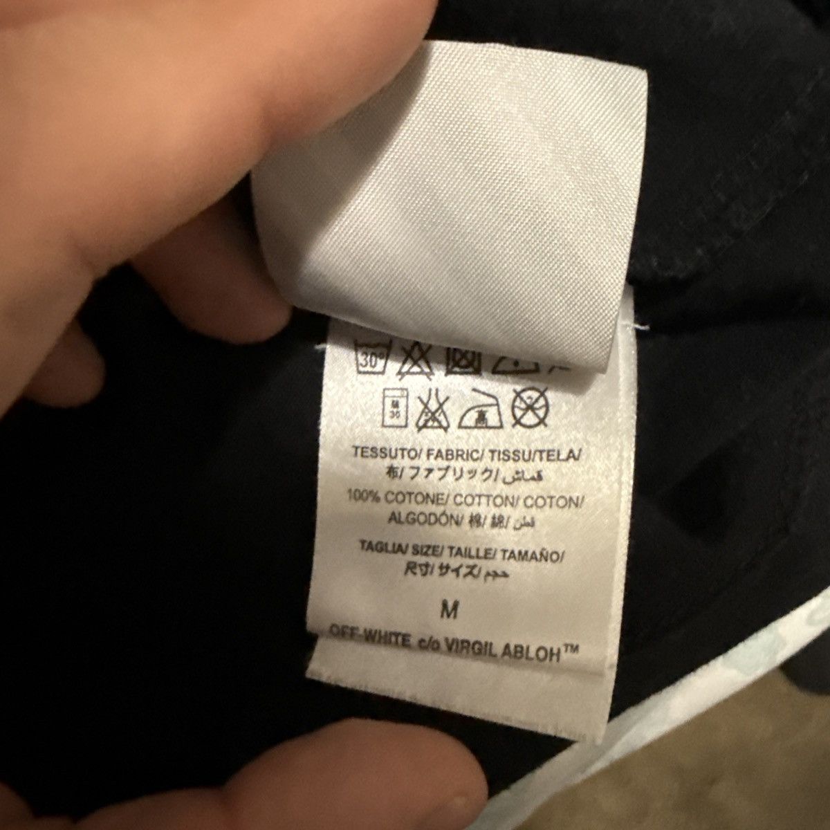 Off-White Offwhite Virgil Abloh Caravaggio T-Shirt Angel Black/Yellow Size US M / EU 48-50 / 2 - 8 Thumbnail