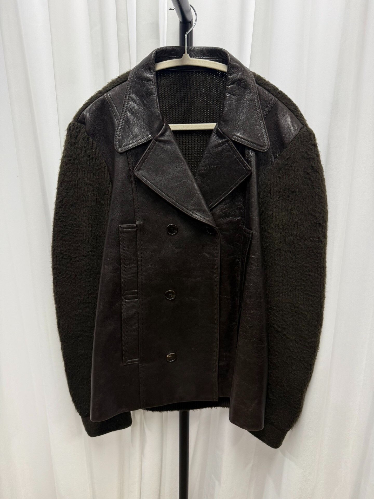 Number (N)ine Number (N)ine Leather Patchwork Jacket Size US L / EU 52-54 / 3 - 1 Thumbnail