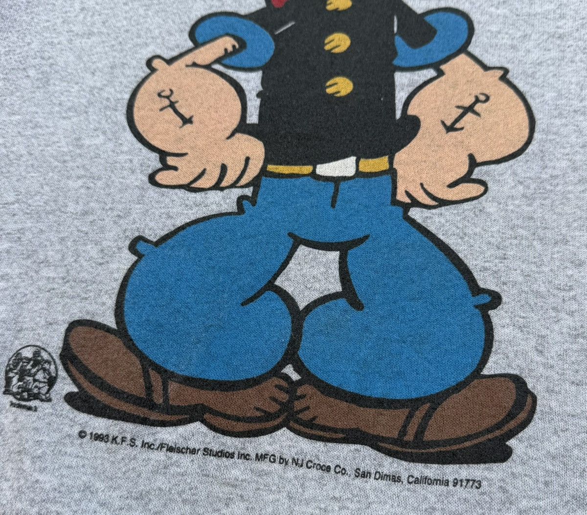 Vintage Vintage 1993 Popeye Sweatshirt SANTEE USA Cartoon Crewneck Size US M / EU 48-50 / 2 - 4 Thumbnail