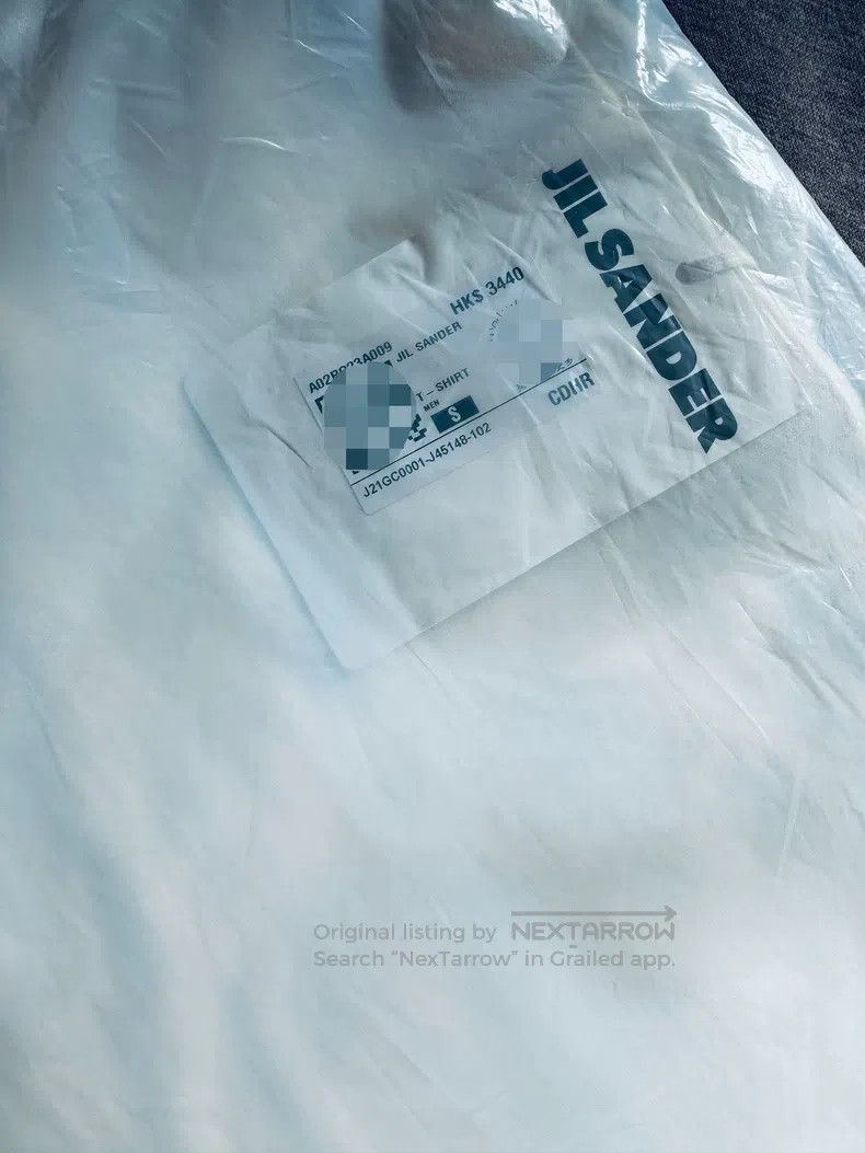 Jil Sander Jil Sander Men's Classic White Logo Short Sleeve Cotton T- Size US S / EU 44-46 / 1 - 6 Thumbnail