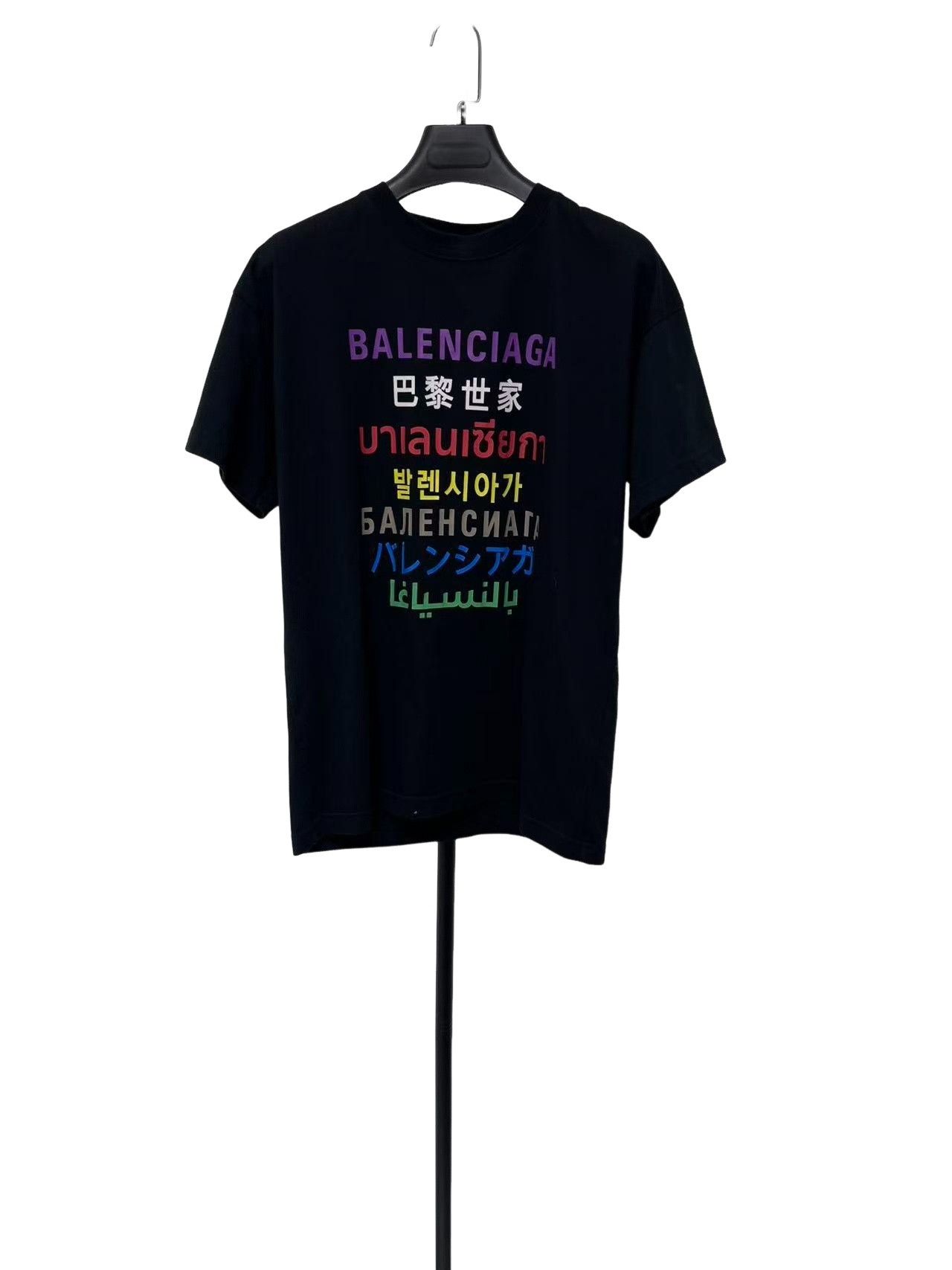 Balenciaga Balenciaga Multi Language Logo T-Shirt XS Size XS / US 0-2 / IT 36-38 - 1 Thumbnail