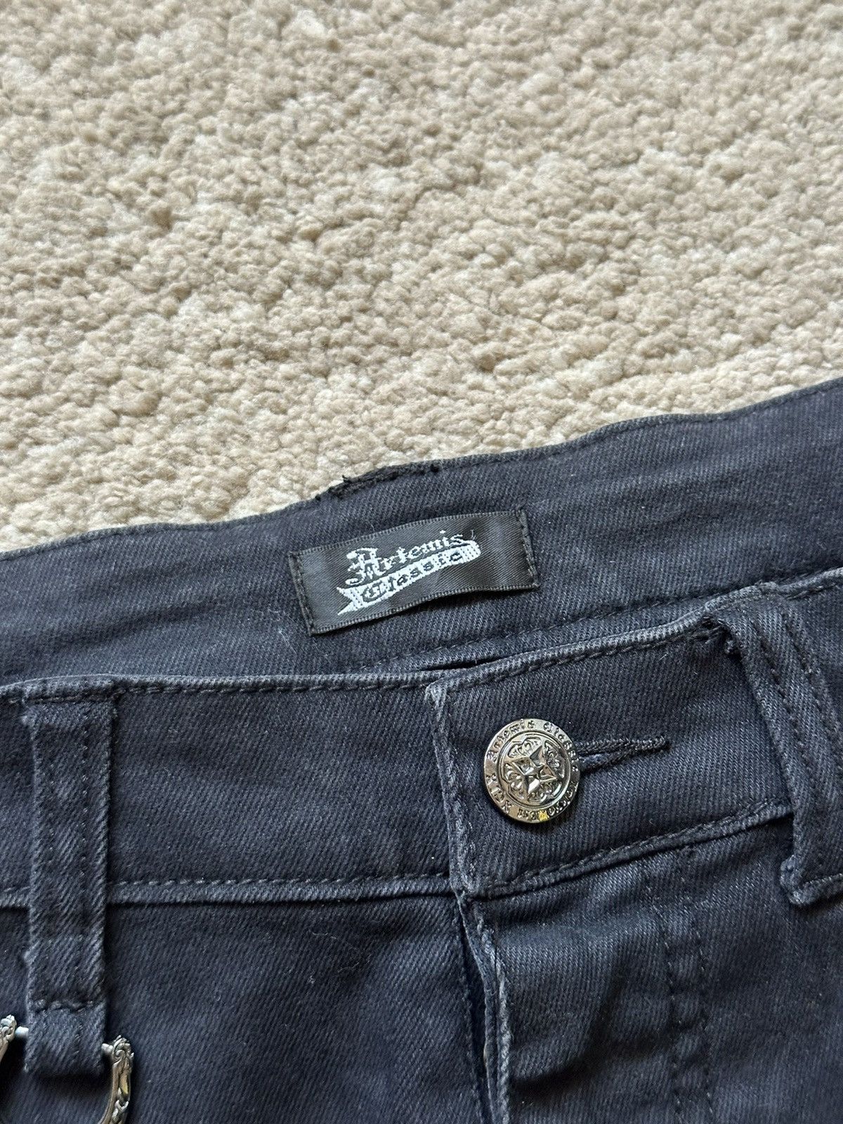 Japanese Brand 2000s Artemis Patchwork with Splatter Paint cargo J cut Pant Size US 32 / EU 48 - 7 Thumbnail
