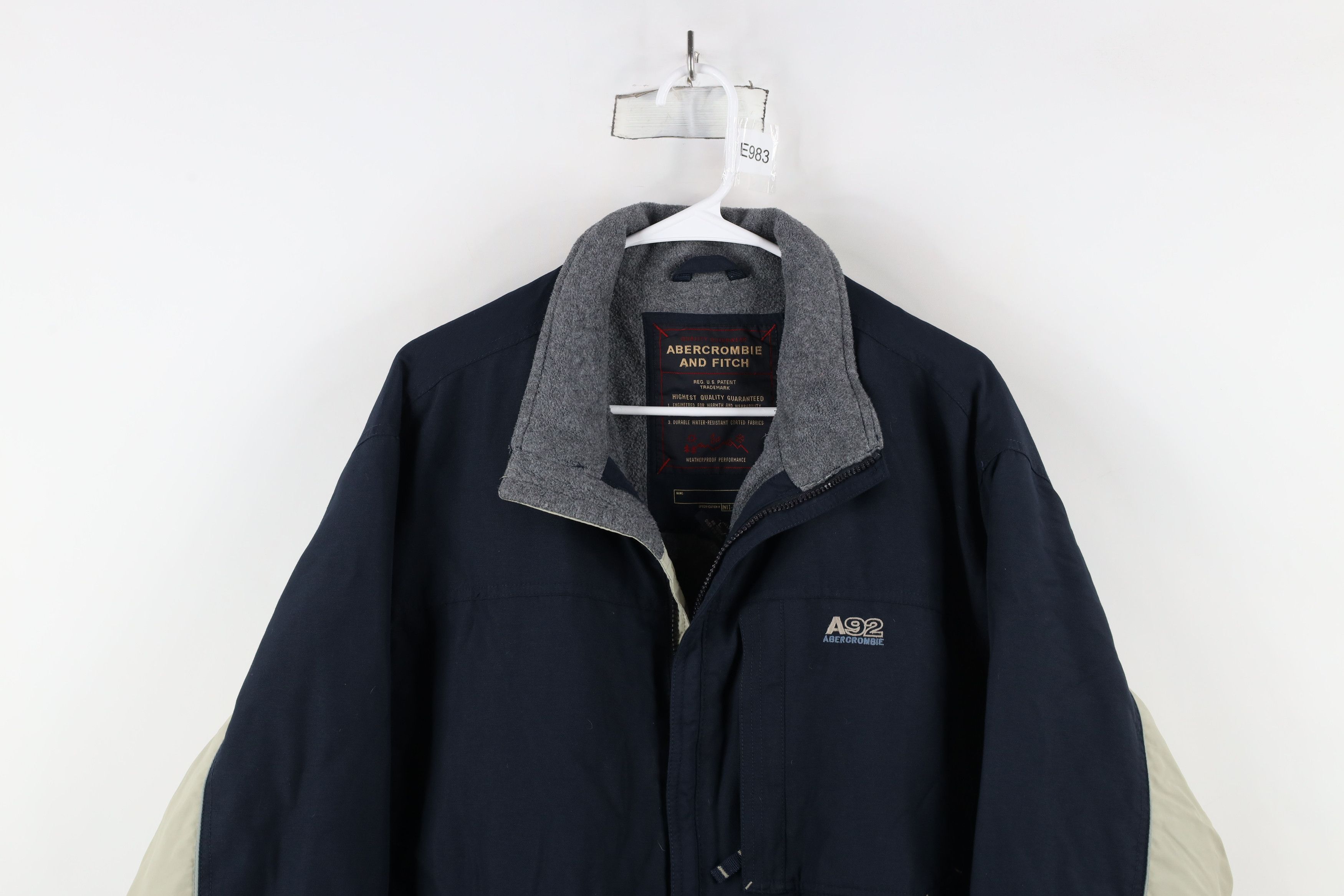 Abercrombie & Fitch × Vintage Vintage 90s Y2K Abercrombie & Fitch Fleece Lined Jacket Size US L / EU 52-54 / 3 - 2 Thumbnail