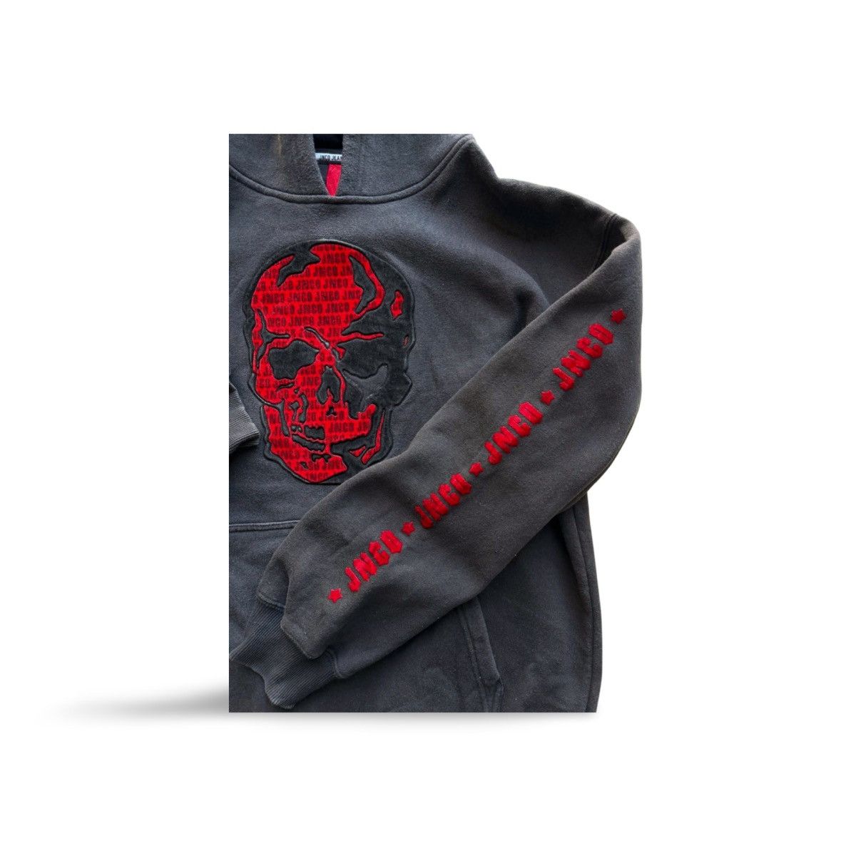 JNCO Vintage JNCO Affliction Style Skull Hoodie Size US L / EU 52-54 / 3 - 3 Thumbnail