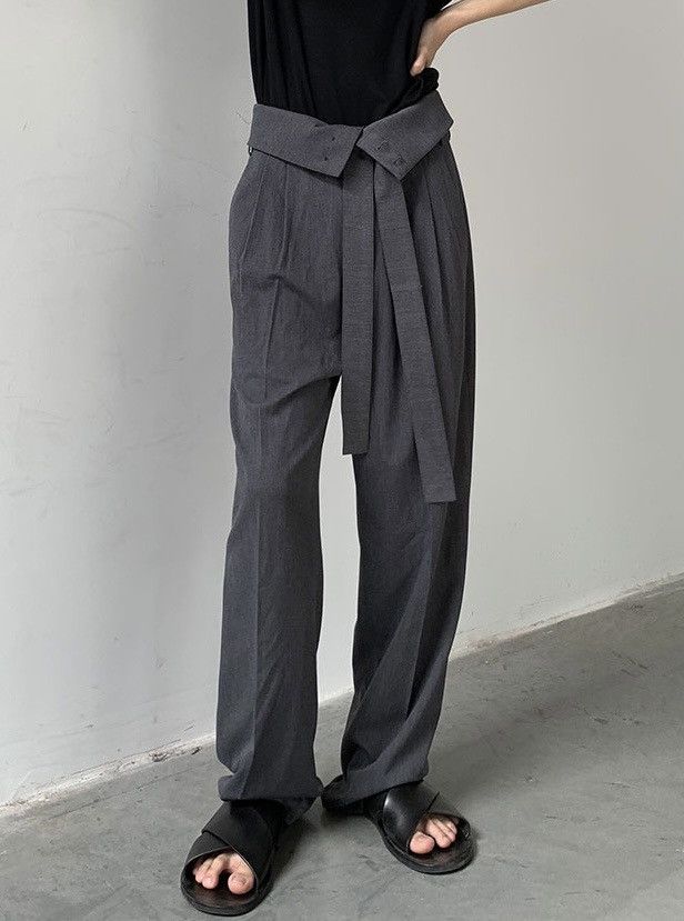 Japanese Brand × Vintage Cleanfit retro folded flap high waisted pleated pants Size US 28 / EU 44 - 4 Thumbnail