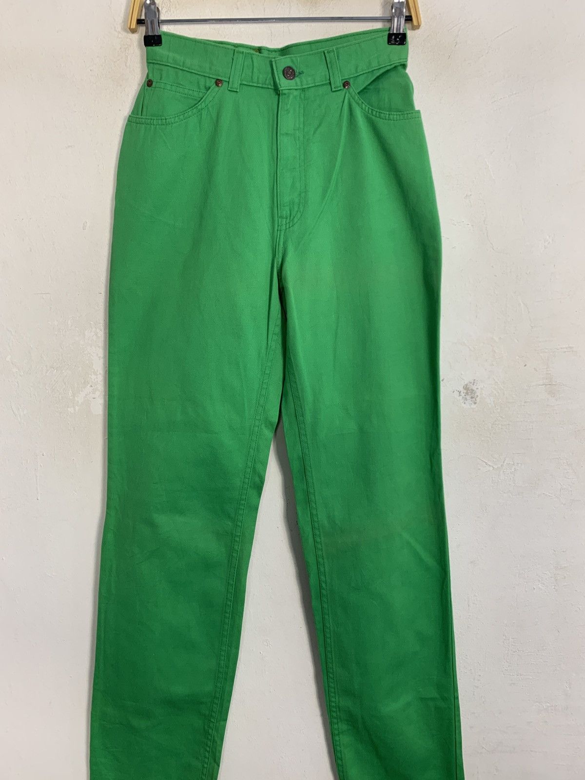 Levi's Levis 84’ Olympic Game US Green Denim Jeans Straight Cut Size 25" / US 0 / IT 36 - 3 Thumbnail