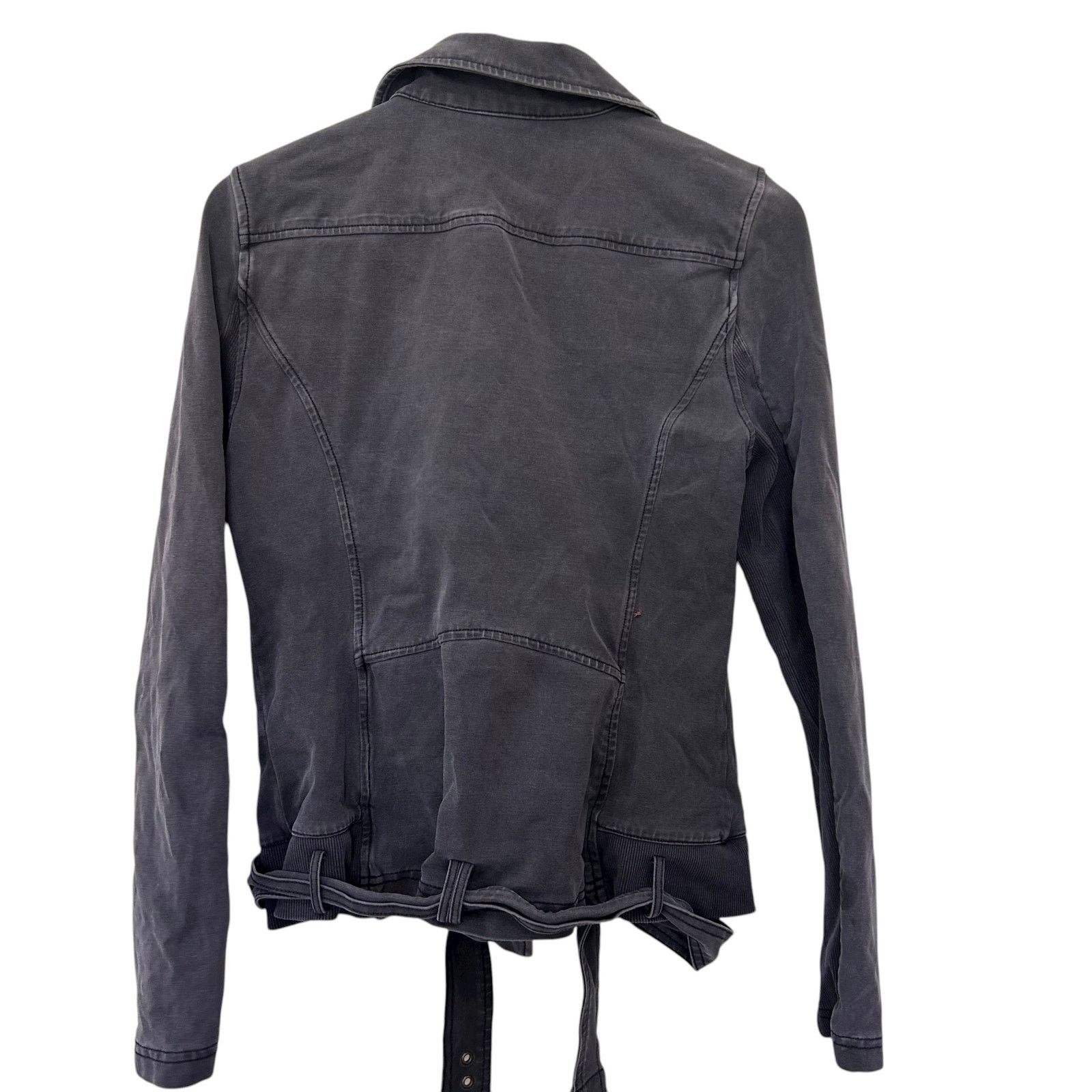 Anthropologie Anthropologie Marrakech Gray Moto Jacket Sz M Size M / US 6-8 / IT 42-44 - 5 Thumbnail