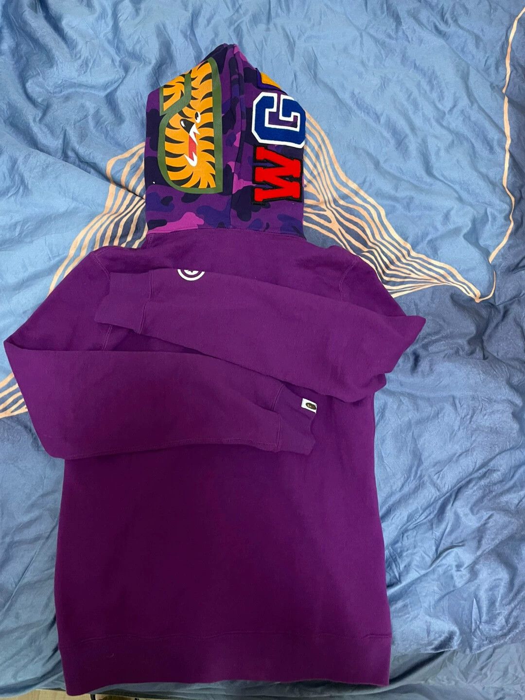 Bape BAPE Purple Shark Hoodie Women's S (Fit Small) New with Tags Size US S / EU 44-46 / 1 - 2 Thumbnail