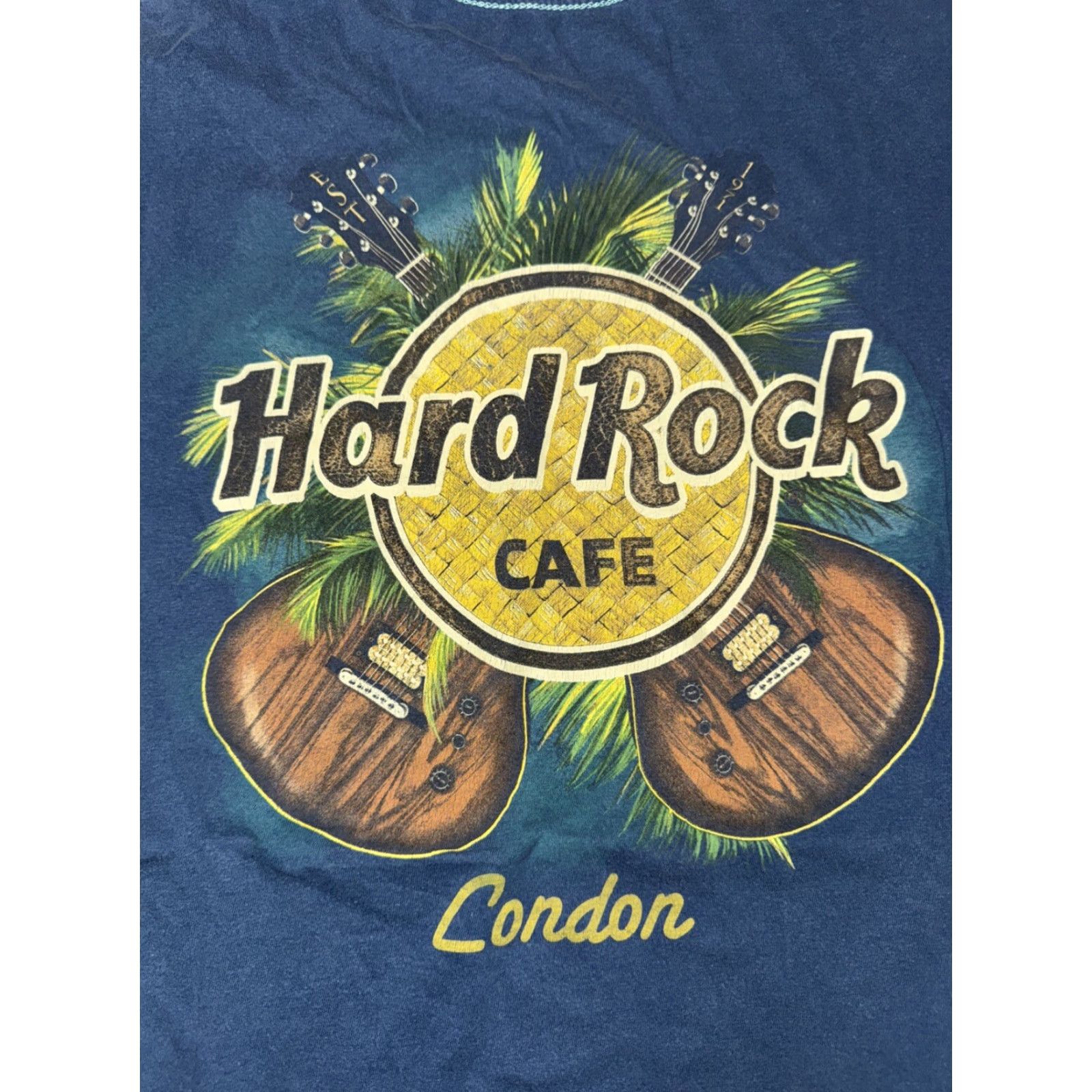 Hard Rock Cafe Hard Rock Cafe London T-Shirt Blue M Men 19x24 Regular Shirt London Mens Size US M / EU 48-50 / 2 - 2 Thumbnail