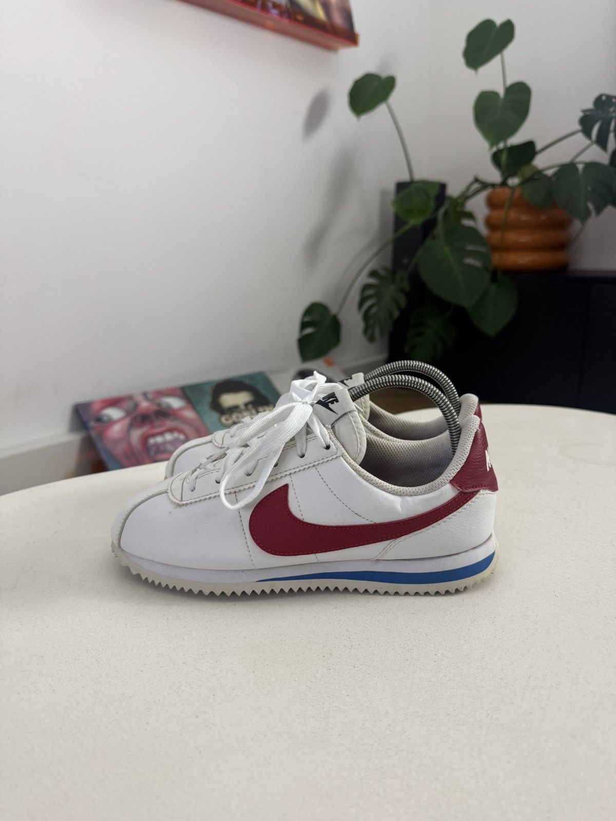 Nike Nike Cortez Basic “Forrest Gump” Leather Low Sneakers Hype Size US 6.5 / IT 36.5 - 5 Thumbnail