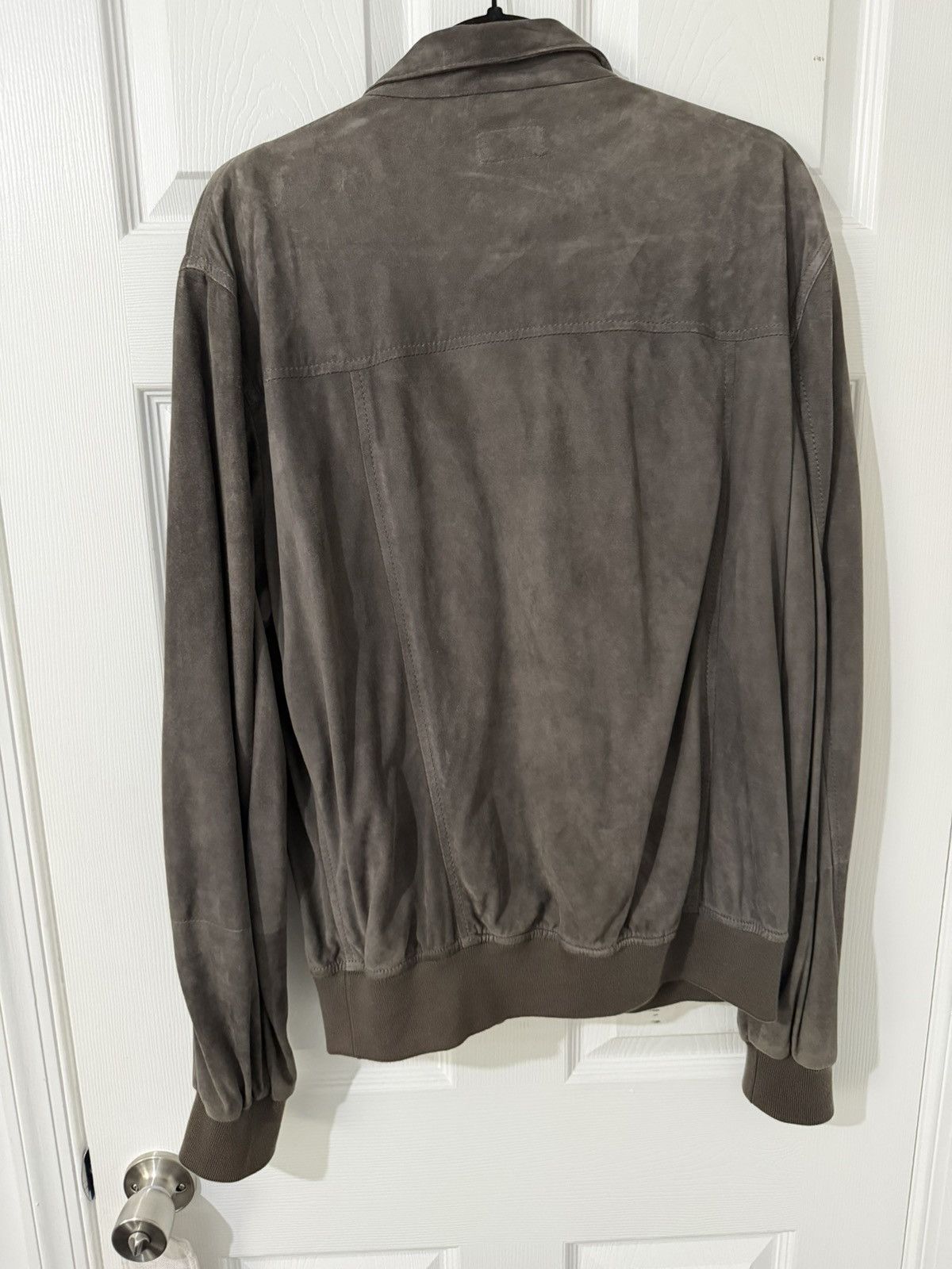 Brunello Cucinelli Brunello Cucinelli Mushroom Brown Suede Bomber Jacket Size US XXL / EU 58 / 5 - 2 Thumbnail