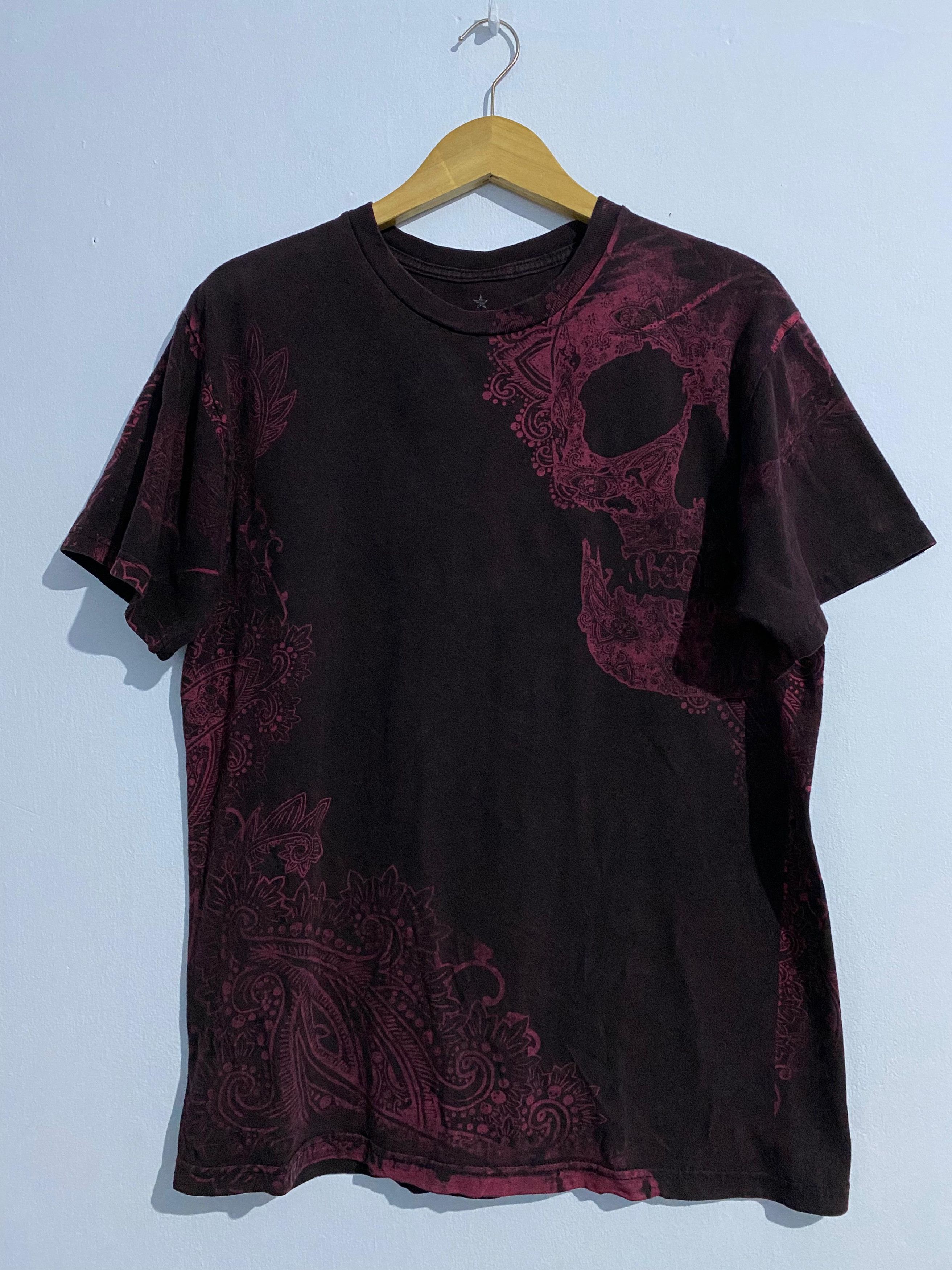 Japanese Brand la Vida lmita El arte California tshirt pink Skull paisleys Size US L / EU 52-54 / 3 - 1 Thumbnail