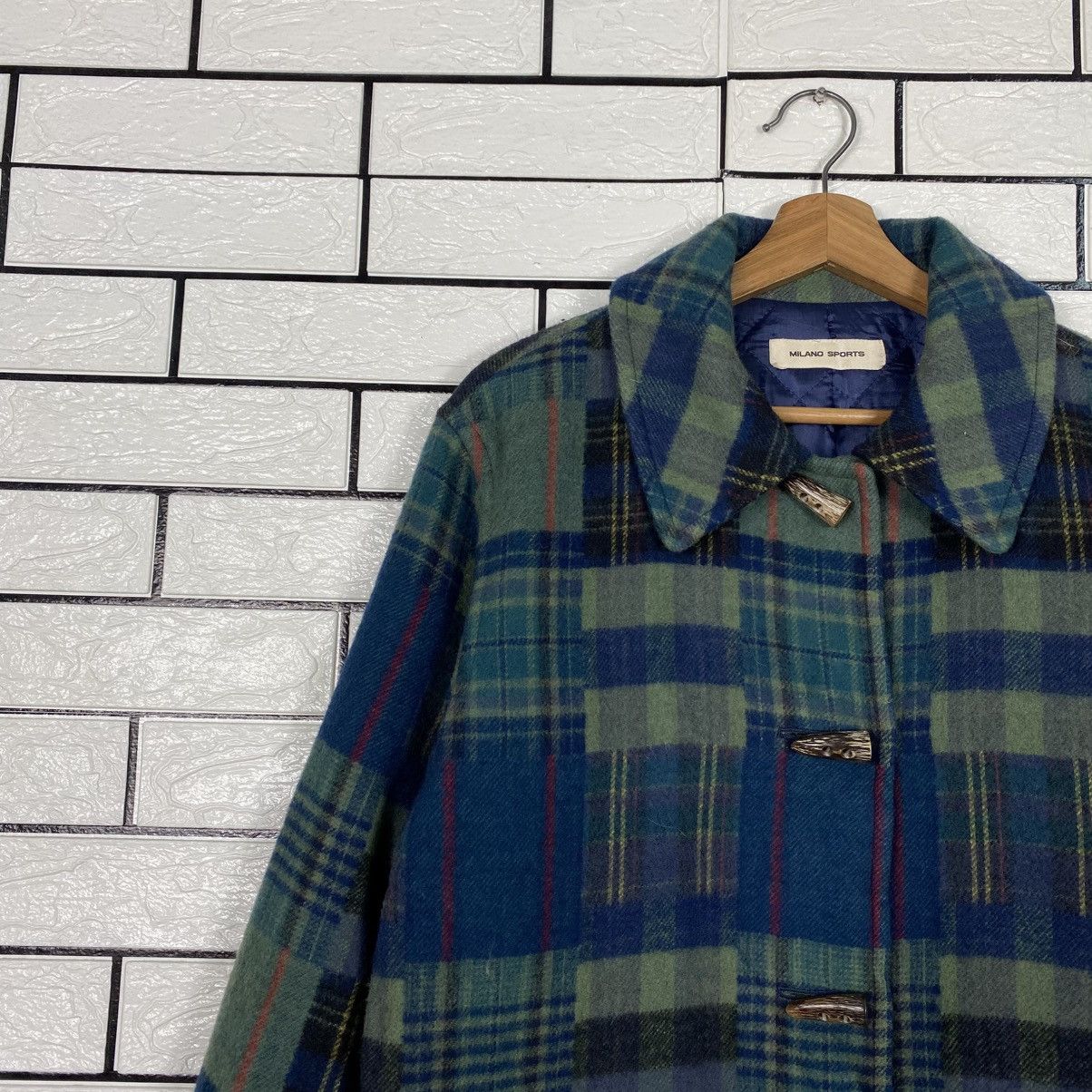Issey Miyake 📌Vintage Wool Jacket Tartan Design Milano Sports Size US M / EU 48-50 / 2 - 8 Thumbnail