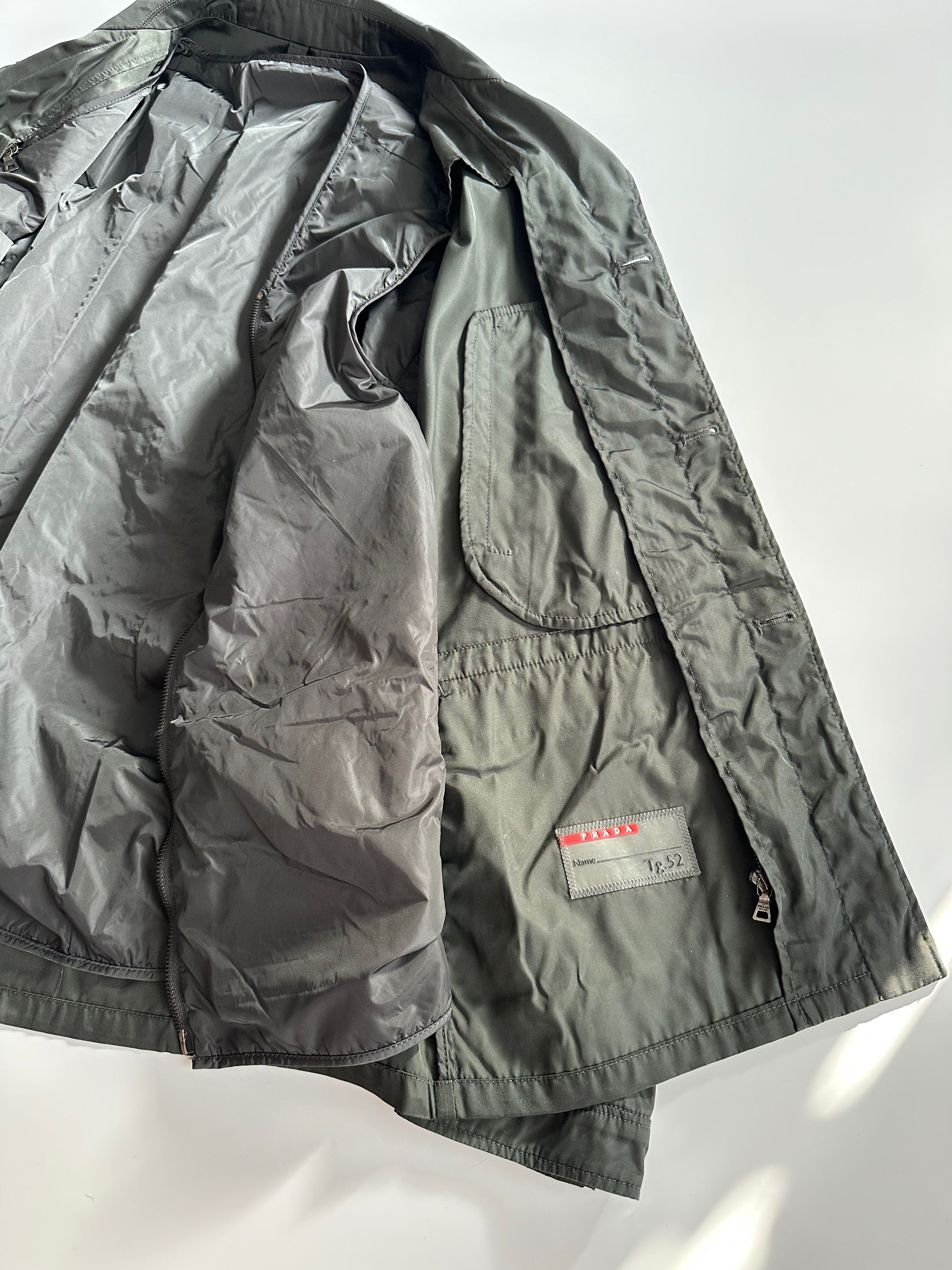 Prada Prada Black Tab Dark Green Jacket with Lining Size US L / EU 52-54 / 3 - 4 Thumbnail
