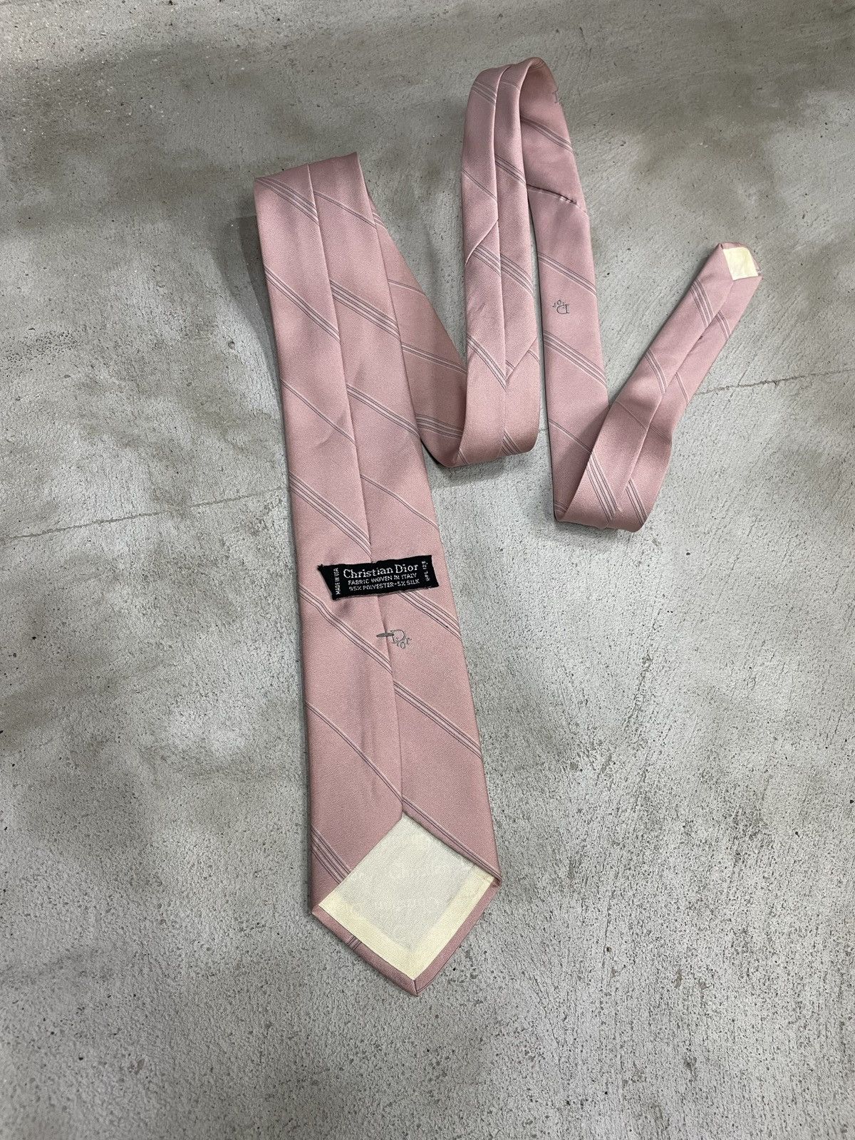 Dior Christian Dior Vintage Pink Tie Size ONE SIZE - 3 Thumbnail