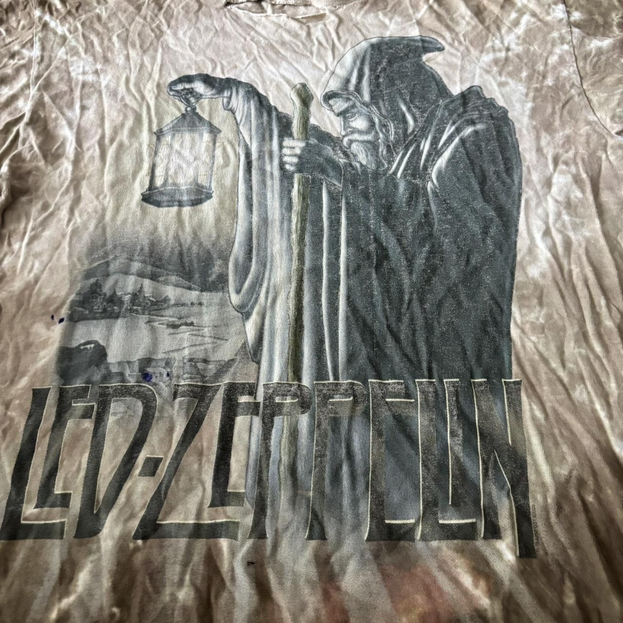Liquid Blue Crazy Vintage 90s Liquid Blue Led Zeppelin Graphic Band Tee! Size M Size US M / EU 48-50 / 2 - 2 Thumbnail