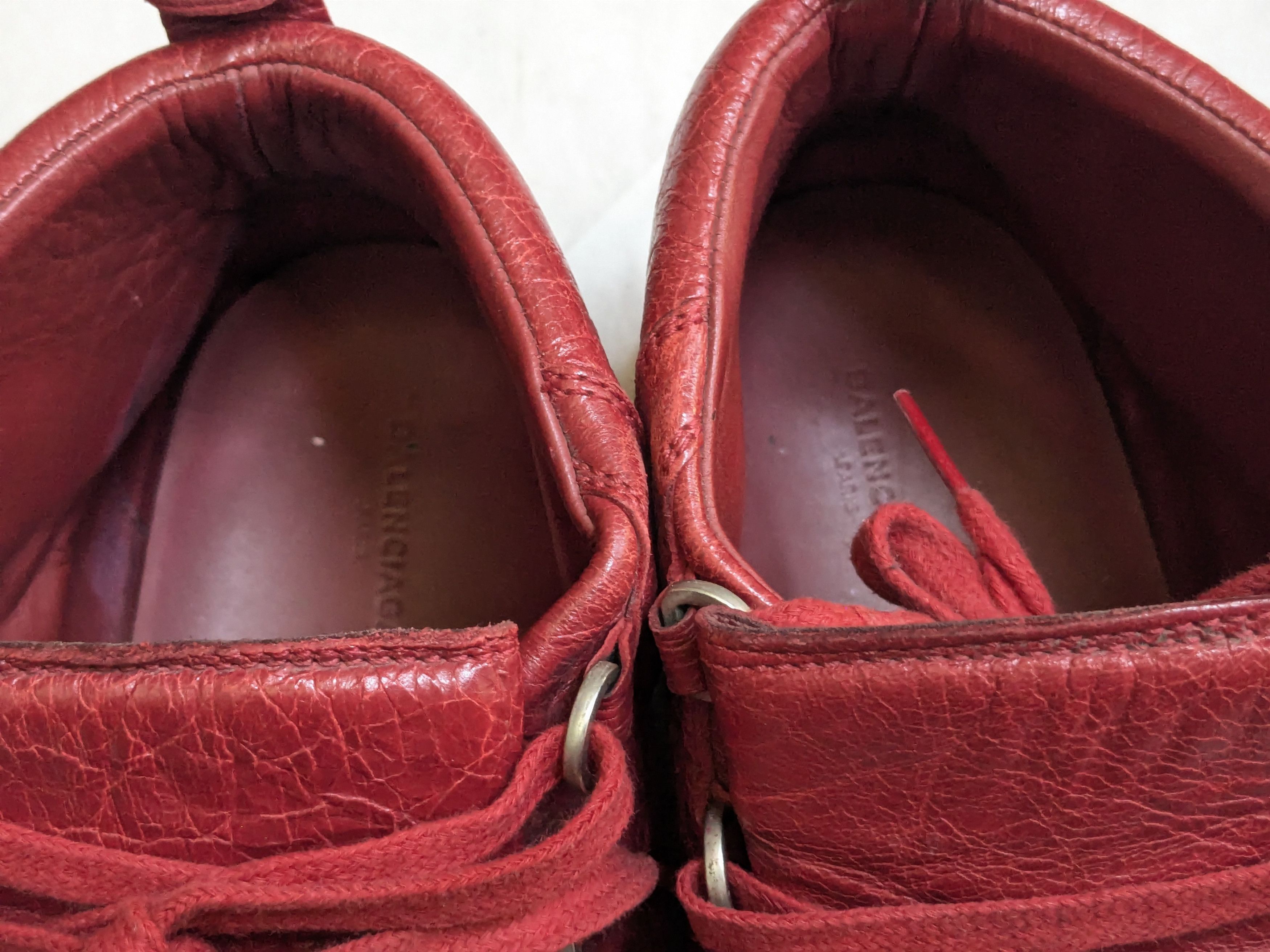 Balenciaga Balenciaga Arena Red 10 Leather High Tops Size US 10 / EU 43 - 8 Thumbnail