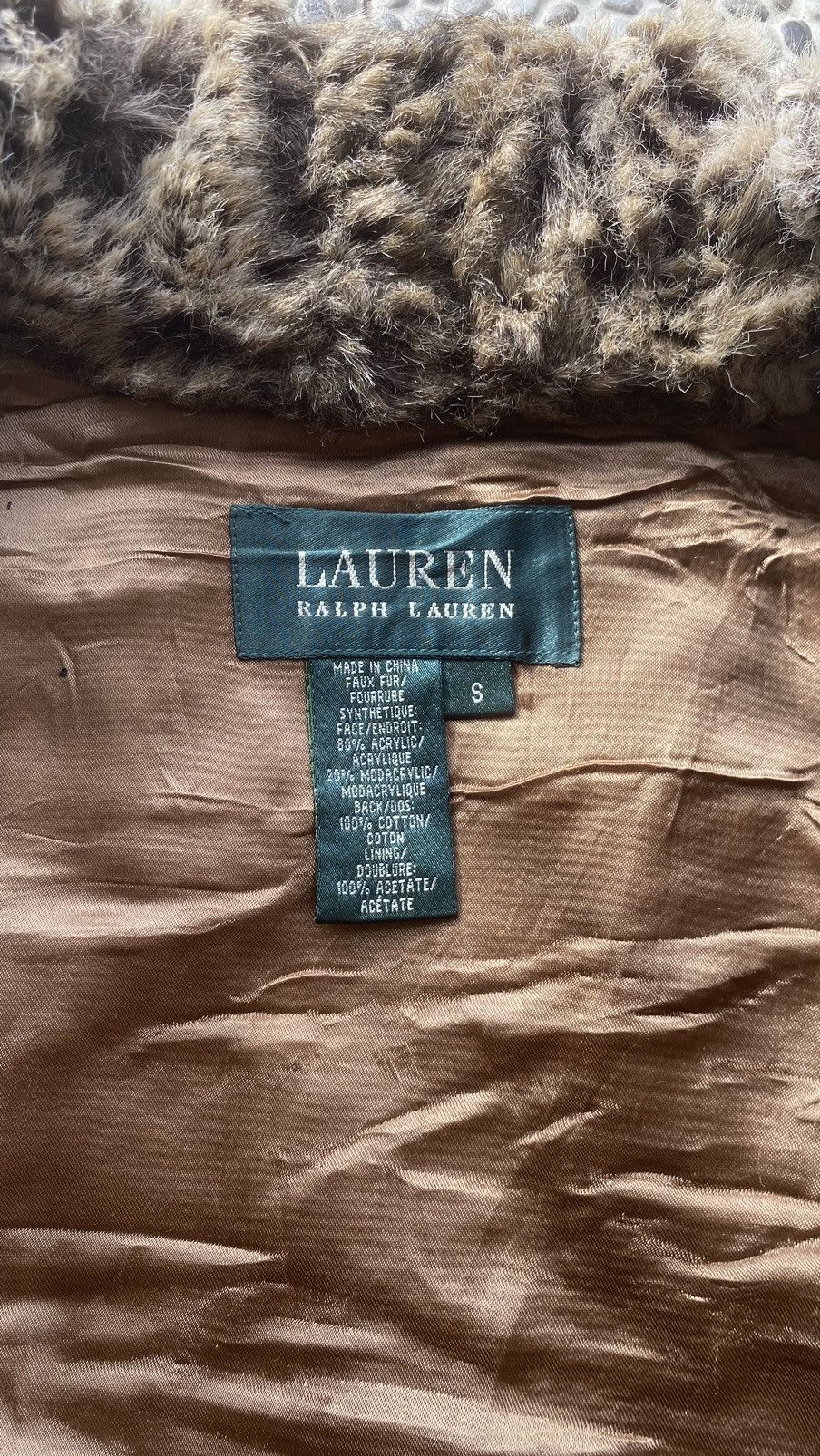 If Six Was Nine × Lauren Ralph Lauren × Ralph Lauren Y2K Lauren Ralph Lauren Croped Faux Fur Vest Size S / US 4 / IT 40 - 4 Thumbnail