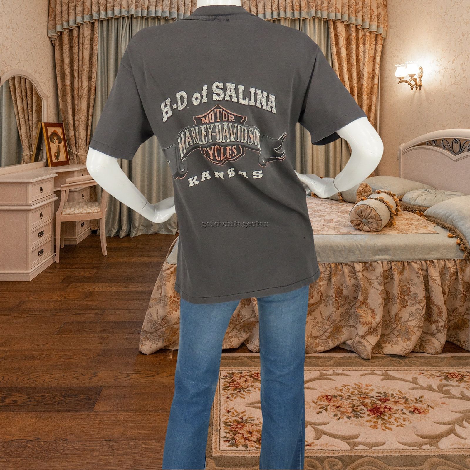 Other Vintage Harley Davidson Eagle Wolf Dream Catcher Tee L Size L / US 10 / IT 46 - 4 Thumbnail