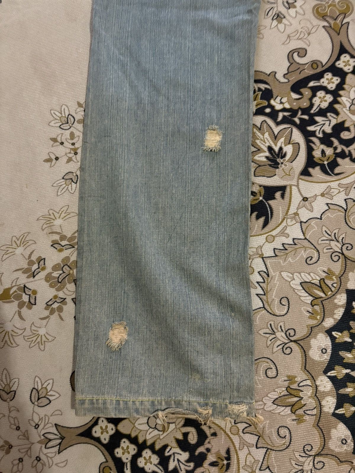 Gotcha × Vintage Vintage Japanese Brand Gotcha Back Side Leather Pocket Denim Size US 31 - 10 Thumbnail