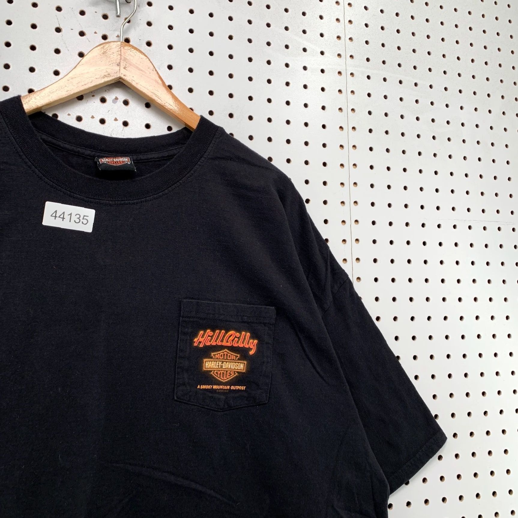 Harley Davidson Harley-Davidson Pocket Shirt Mens Large Black Hill Billy Smoky Mountain Outpost Size US L / EU 52-54 / 3 - 4 Thumbnail
