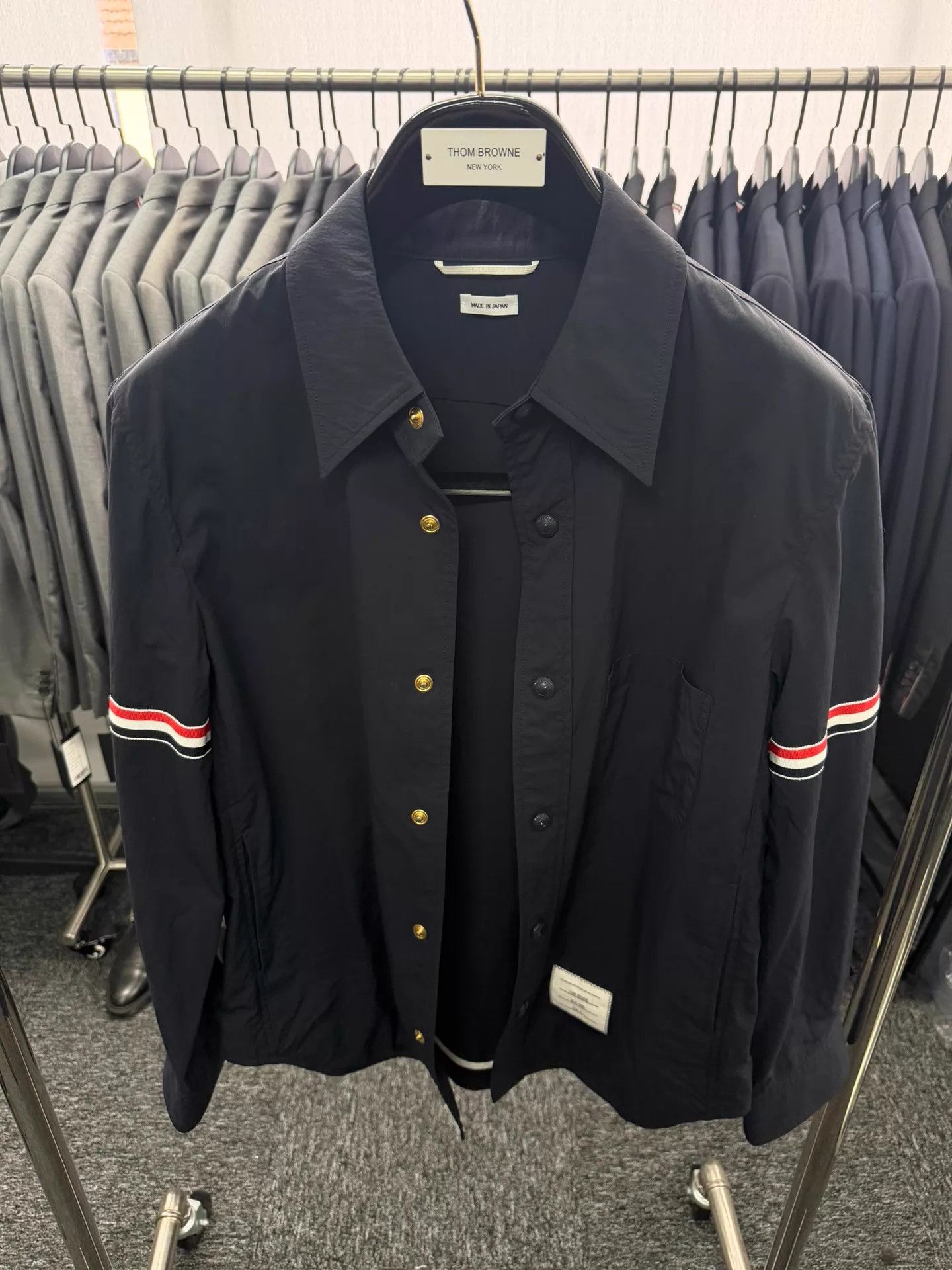 Thom Browne Thom Browne Double Sleeve Badge Jacket Navy Size 0 Size US XS / EU 42 / 0 - 1 Thumbnail