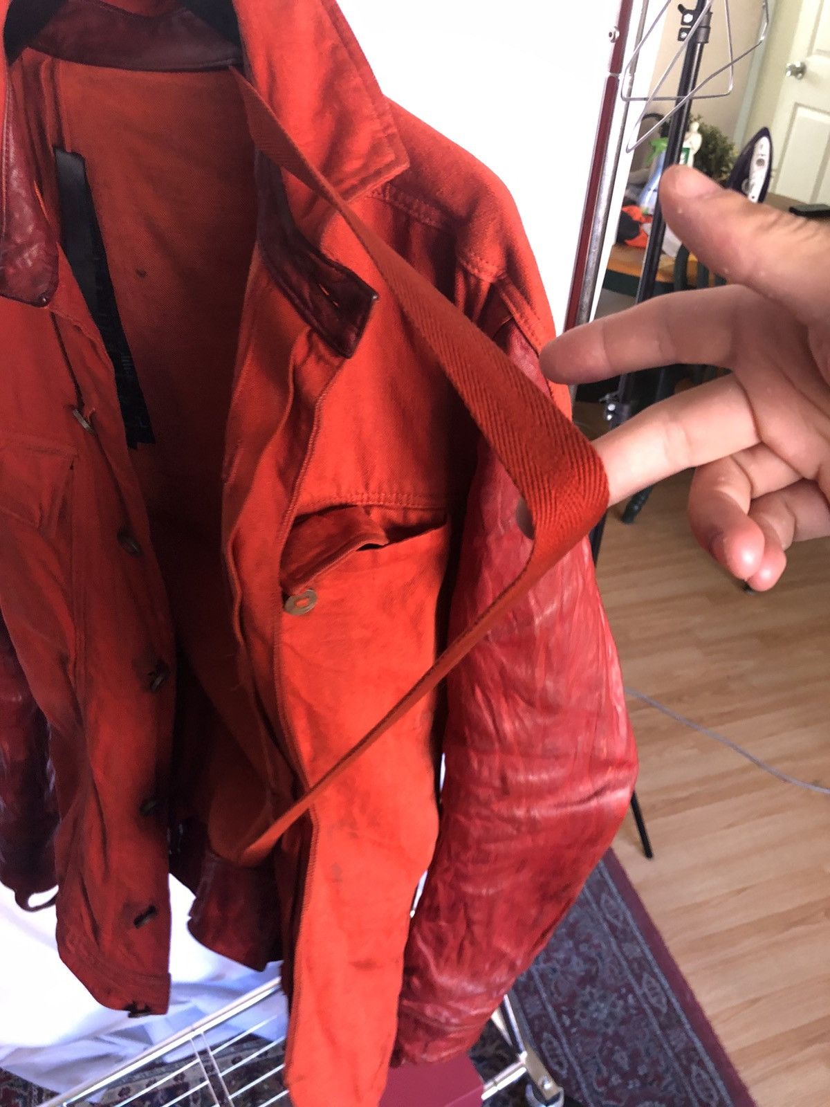 Boris Bidjan Saberi BORIS BIDJAN SABERI “TEJANA” DEER LEATHER JACKET Size US M / EU 48-50 / 2 - 10 Thumbnail