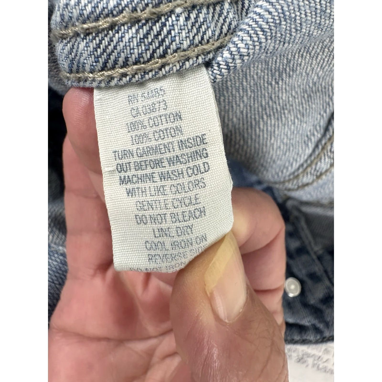 American Eagle Outfitters VINTAGE American Eagle Denim Jacket Women's Cropped Short Sleeve 90s Bohemian Casual Size M / US 6-8 / IT 42-44 - 8 Thumbnail