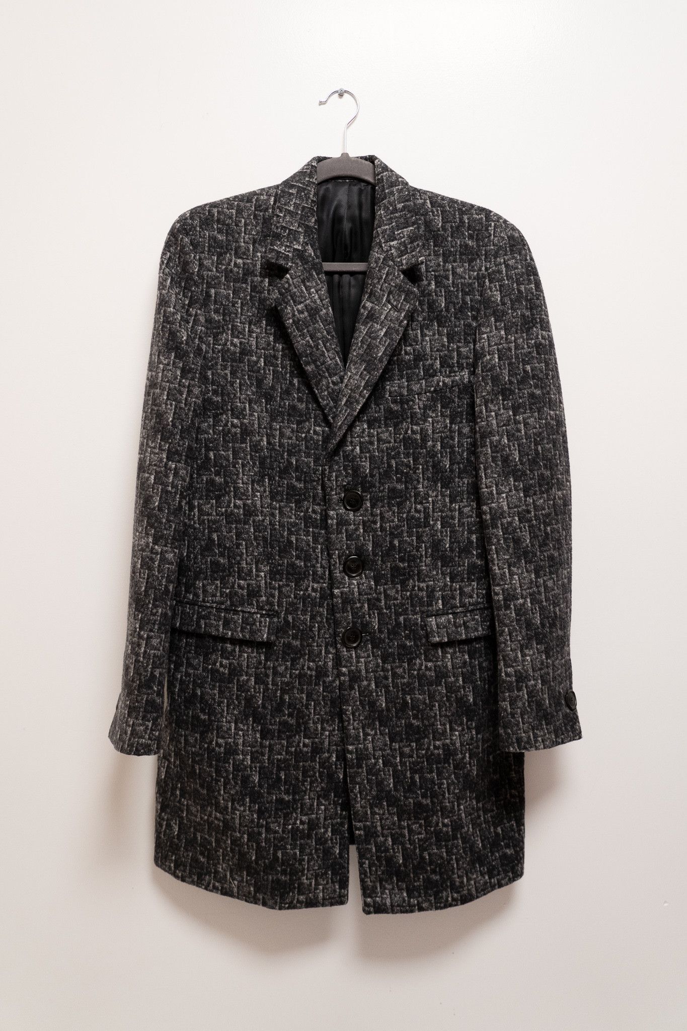 Versace Versace Men's Long Wool Patterned Jacket Limited Edition Size US M / EU 48-50 / 2 - 1 Thumbnail