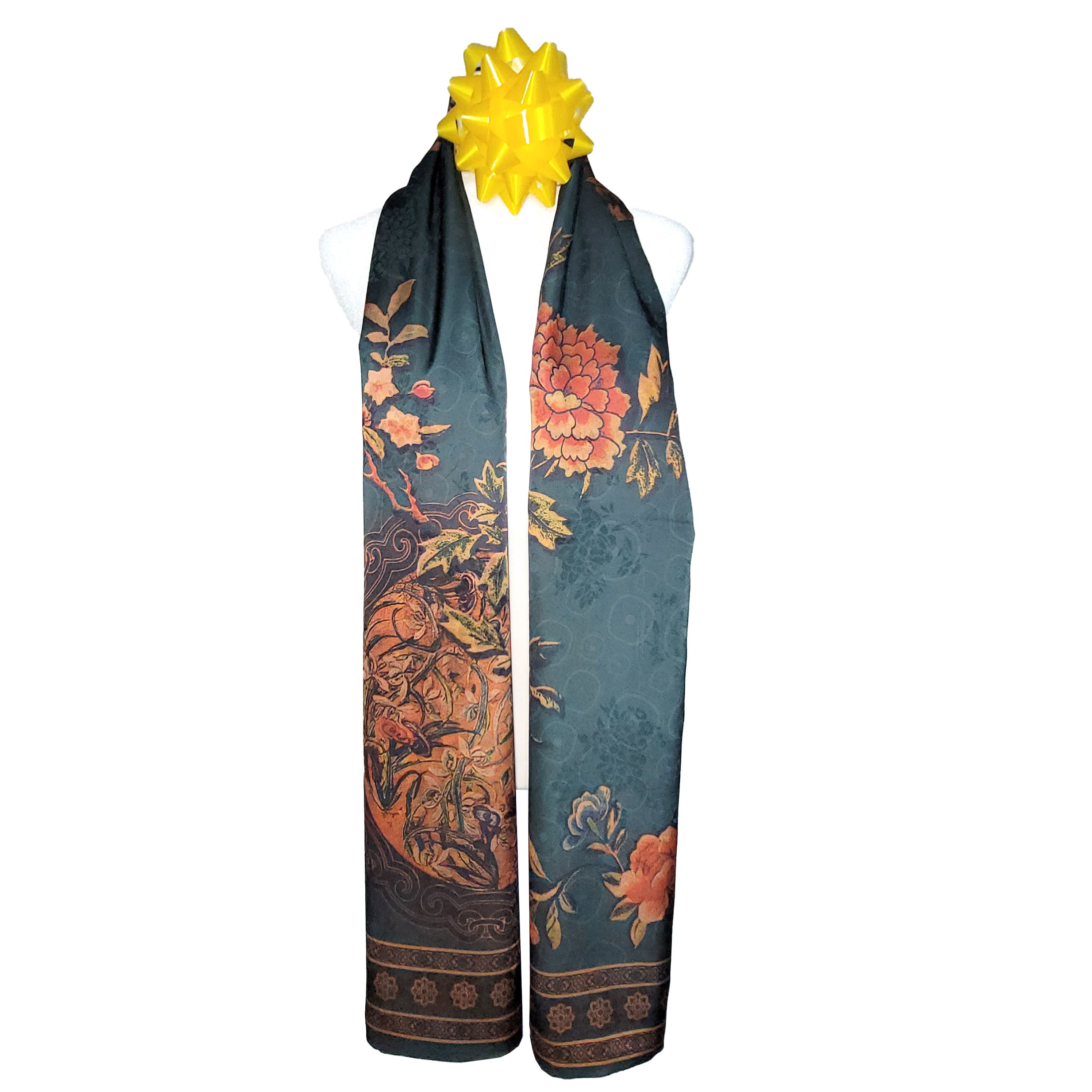 Other NWT Double-Sided Double-Layer Long Silk Scarf 27"x70" PK5989 Size ONE SIZE - 8 Thumbnail