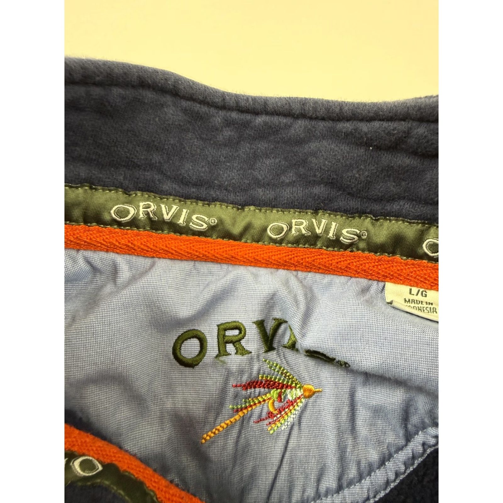 Orvis Orvis Sweatshirt Men L Blue 1/4 Zip Fleece Mock Neck Pullover Solid Size US L / EU 52-54 / 3 - 6 Thumbnail