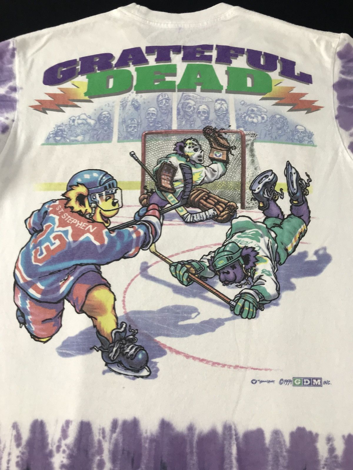 Grateful Dead 90s Liquid Blue The Grateful Dead Steal Your Faceoff Tie Dye Size US M / EU 48-50 / 2 - 5 Thumbnail