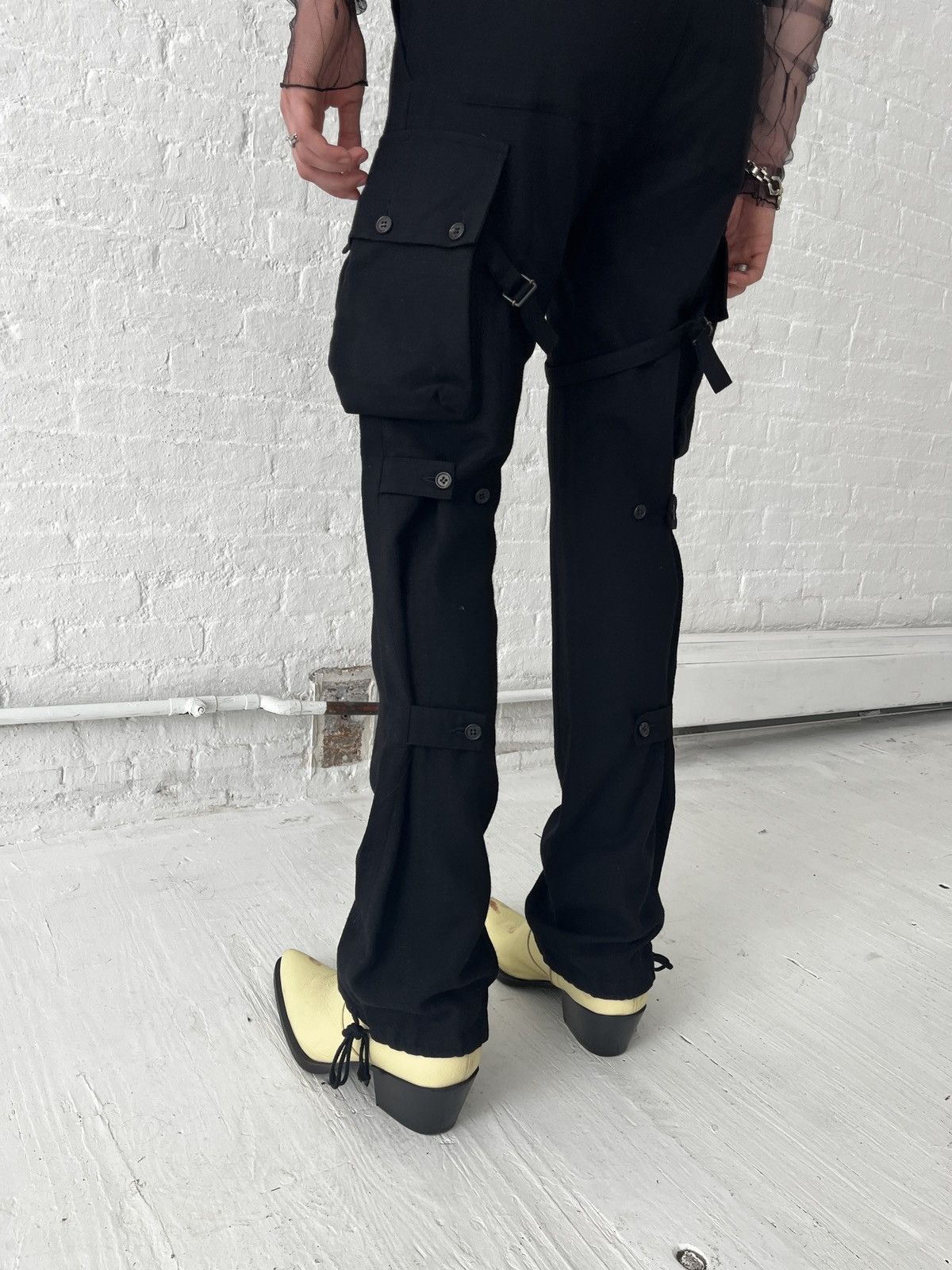 Ann Demeulemeester Ann Demeulemeester FW02 Bondage Cargo Wool Pants Size US 30 / EU 46 - 11 Thumbnail
