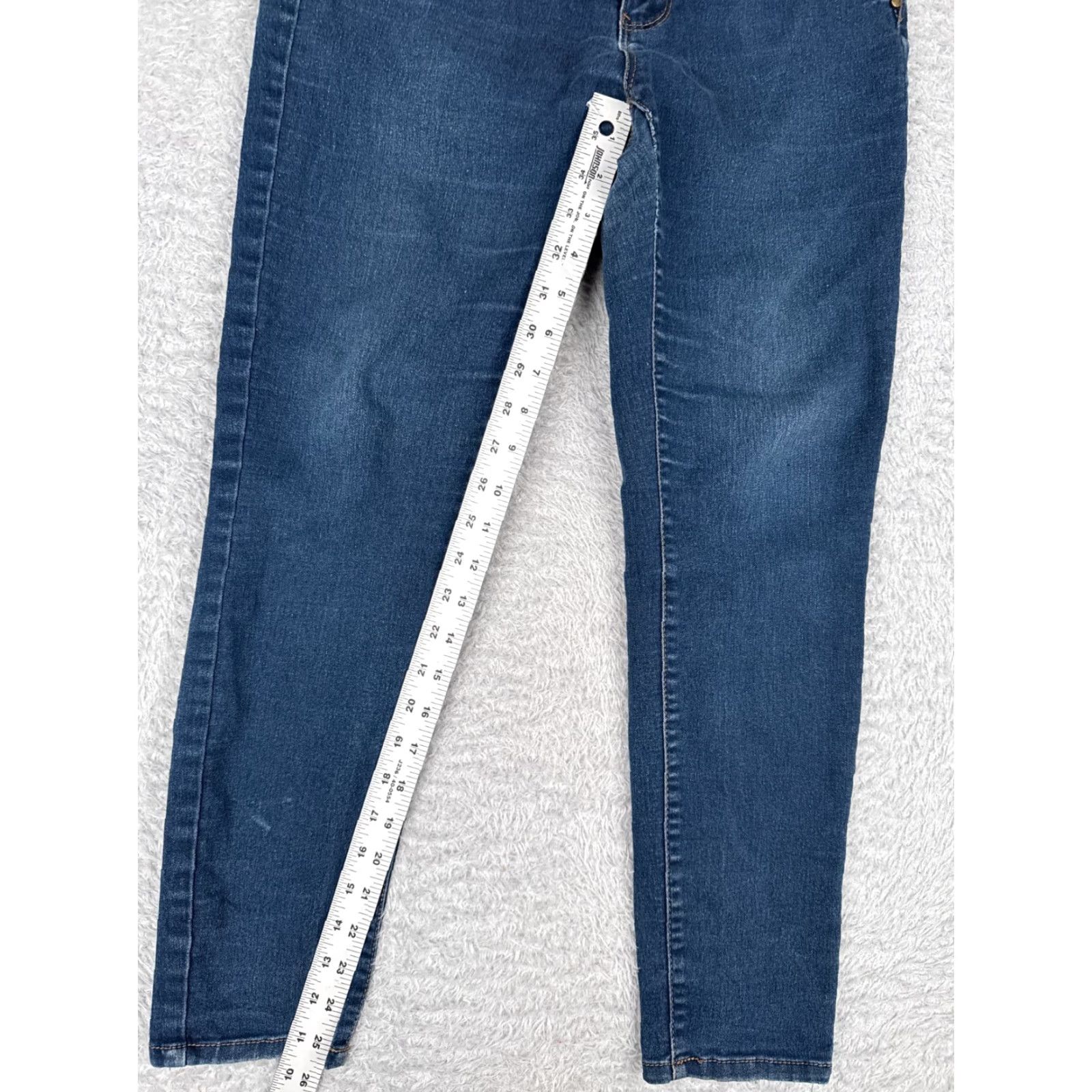 Vintage Workshop Jeans Women Jeans Skinny Mid Blue 28x26 4 Regular Denim Cotton Blend 5-Pocket Design Button Pockets Mens? Women. Size 27" / US 4 / IT 40 - 7 Thumbnail