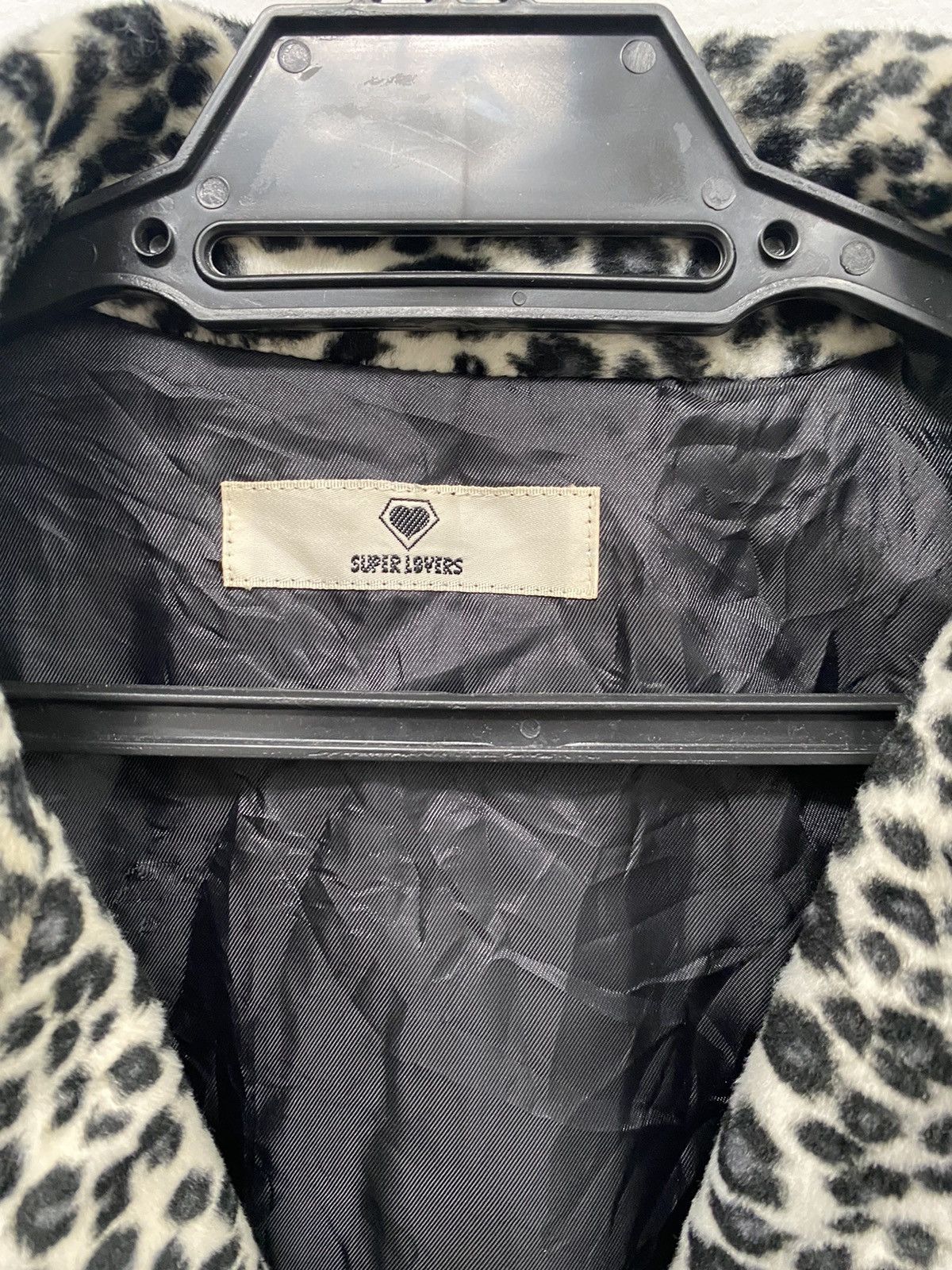 If Six Was Nine × Le Grande Bleu (L.G.B.) ALBINO LEOPARD DESIGN PUNK JACKET SUPER LOVERS VELVET RARE Size US M / EU 48-50 / 2 - 6 Thumbnail