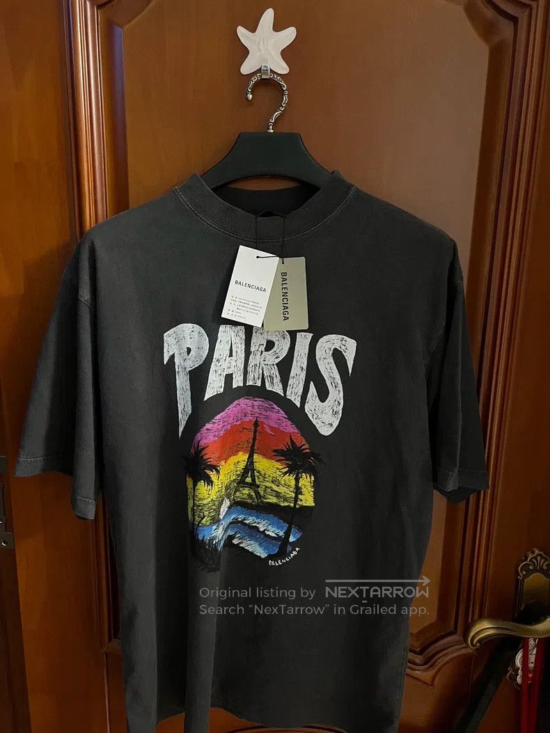 Other Balenciaga Scenery Eiffel Tower Short Sleeve Size US S / EU 44-46 / 1 - 1 Thumbnail