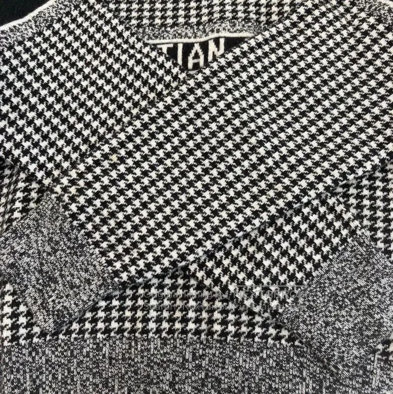 Dior Dior Black Houndstooth Knit Pullover Sweater . Size M / US 6-8 / IT 42-44 - 5 Thumbnail