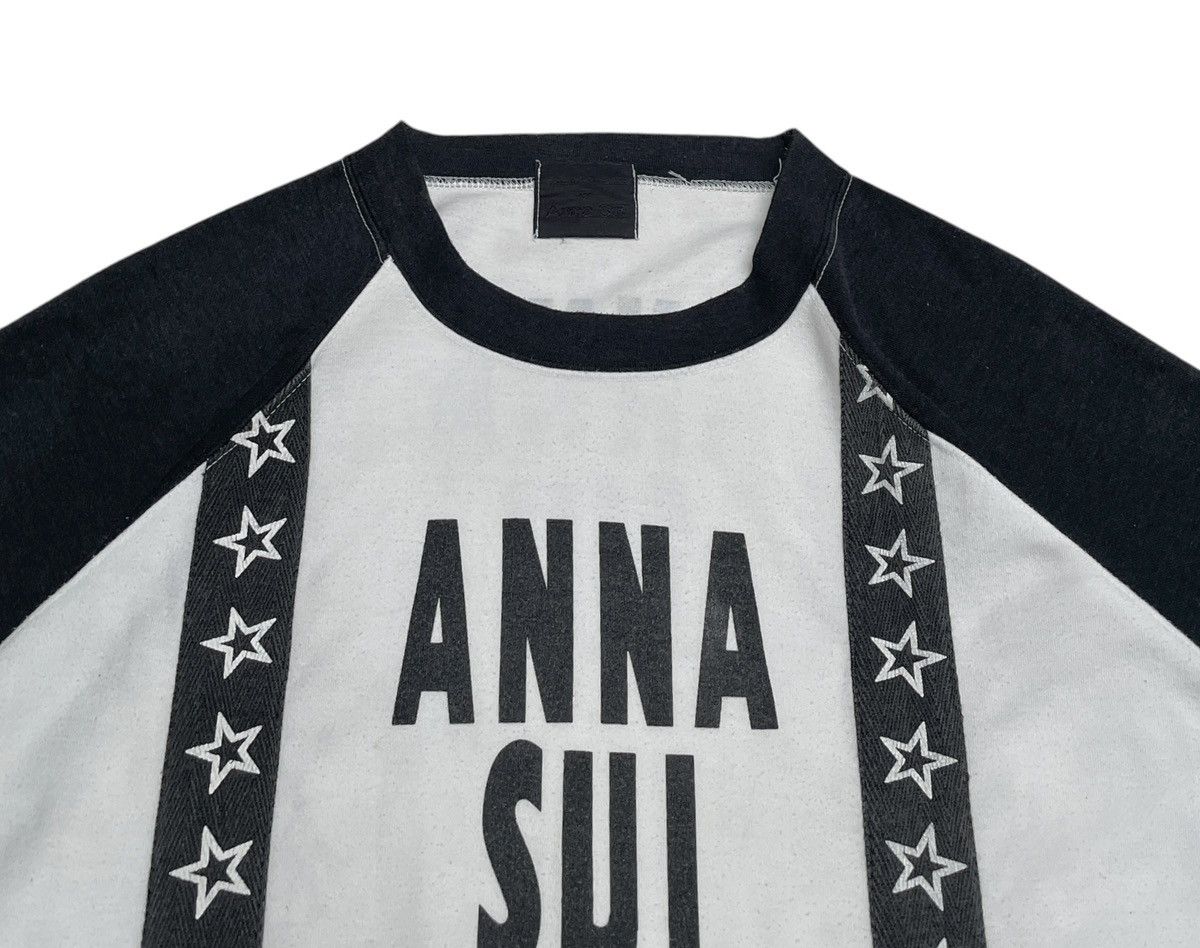 Japanese Brand × Vintage Rare Vintage Brand Anna Sui Tactical Big Logo T-shirt 1990s Size US L / EU 52-54 / 3 - 3 Thumbnail