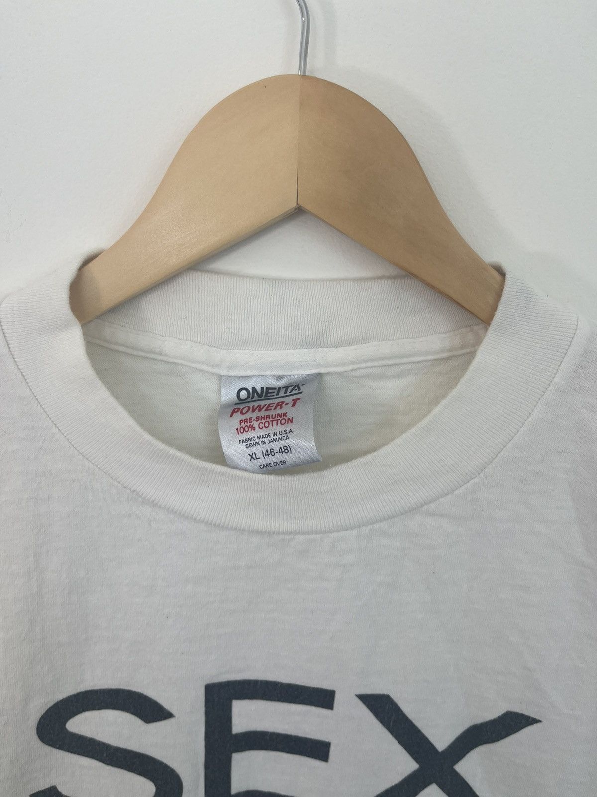 Vintage SEX KILLS Single Stitch Vintage Tee Size US XL / EU 56 / 4 - 4 Thumbnail