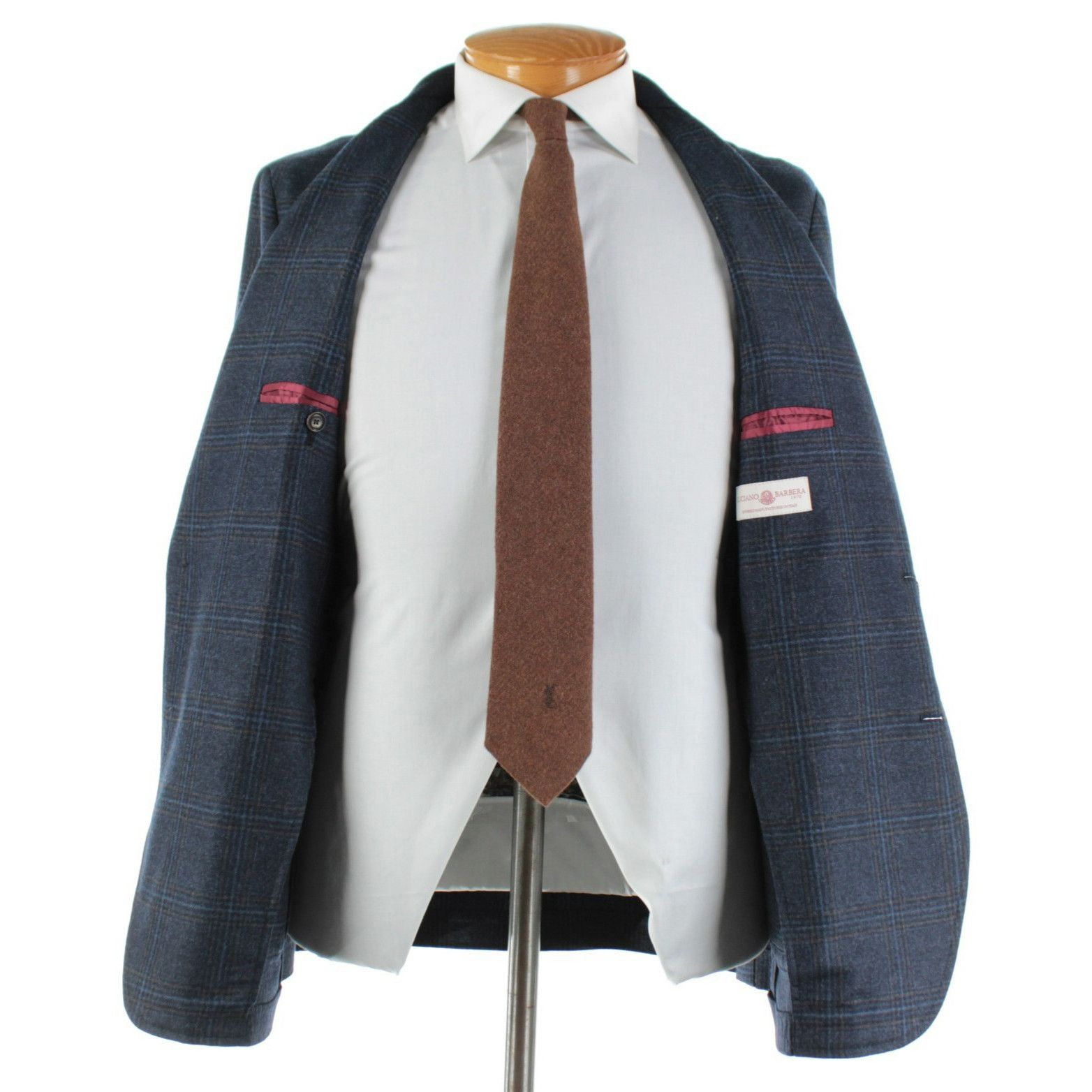 Luciano Barbera Luciano Barbera Sport Coat Size 44 US in Blue Size 44R - 6 Thumbnail