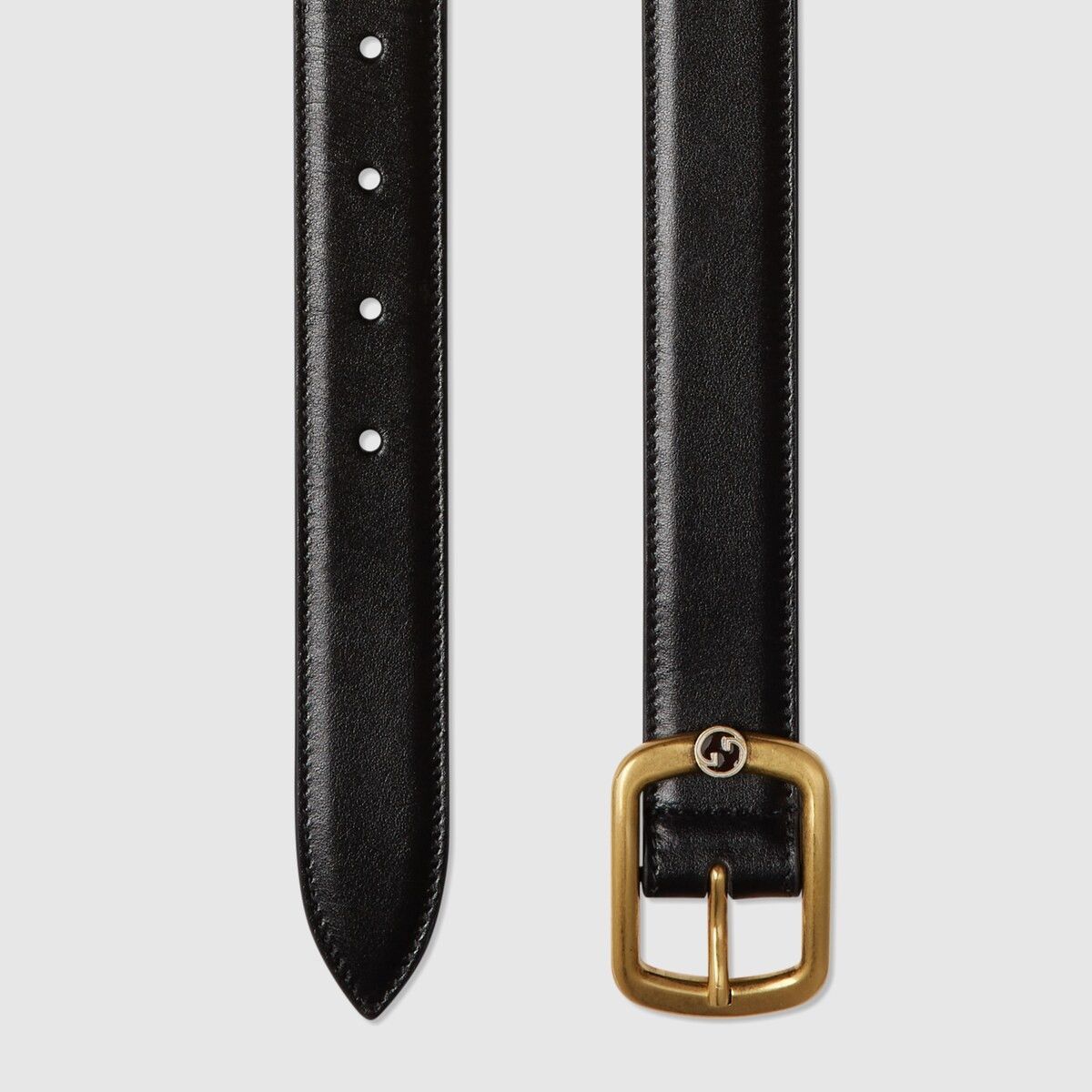 Gucci o1mt1gz0225 Size: 105 / Belt With Rectangular Buckle Black Size 40 - 3 Thumbnail