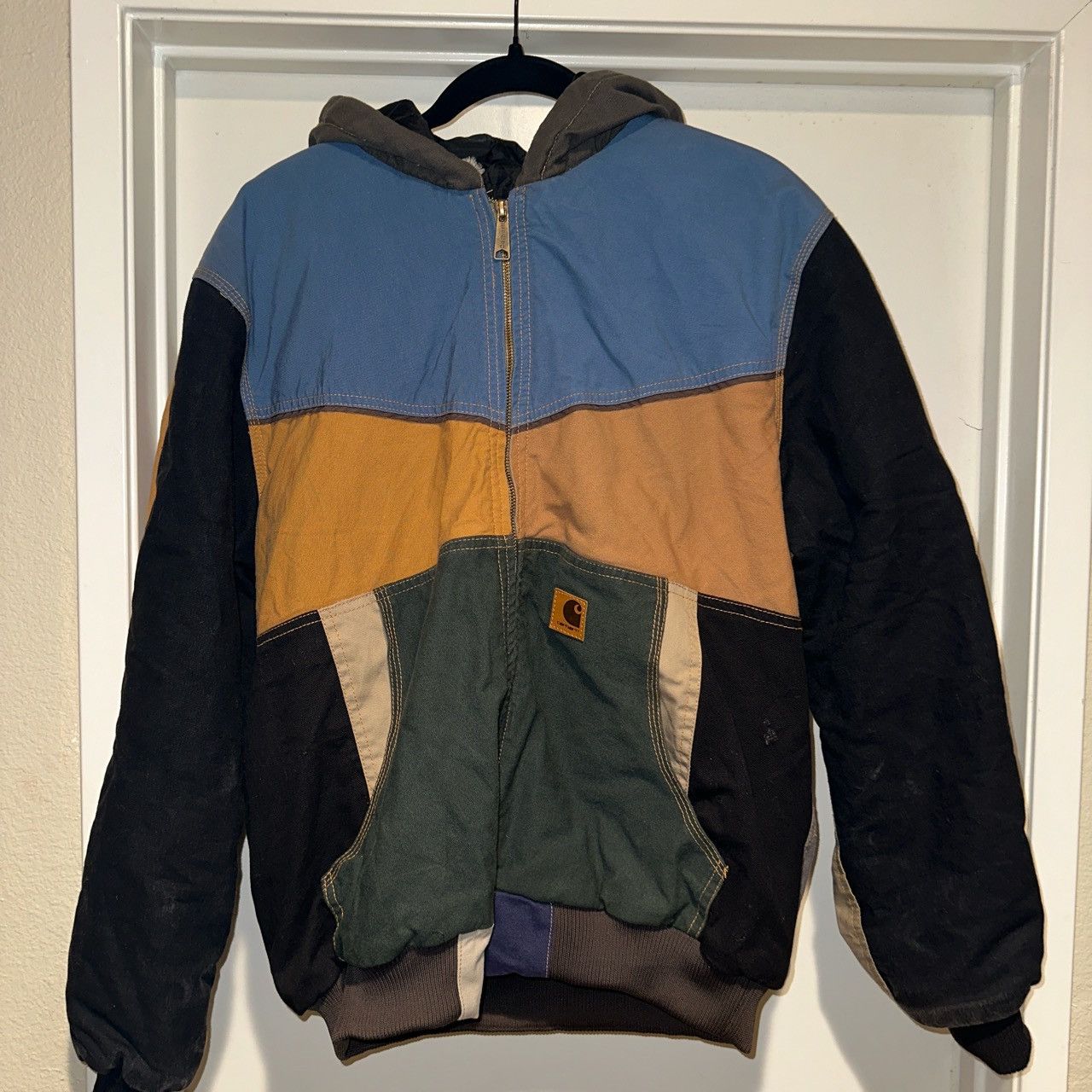 image of Carhartt Bomber Jacket in Blue, Men's (Size Medium)