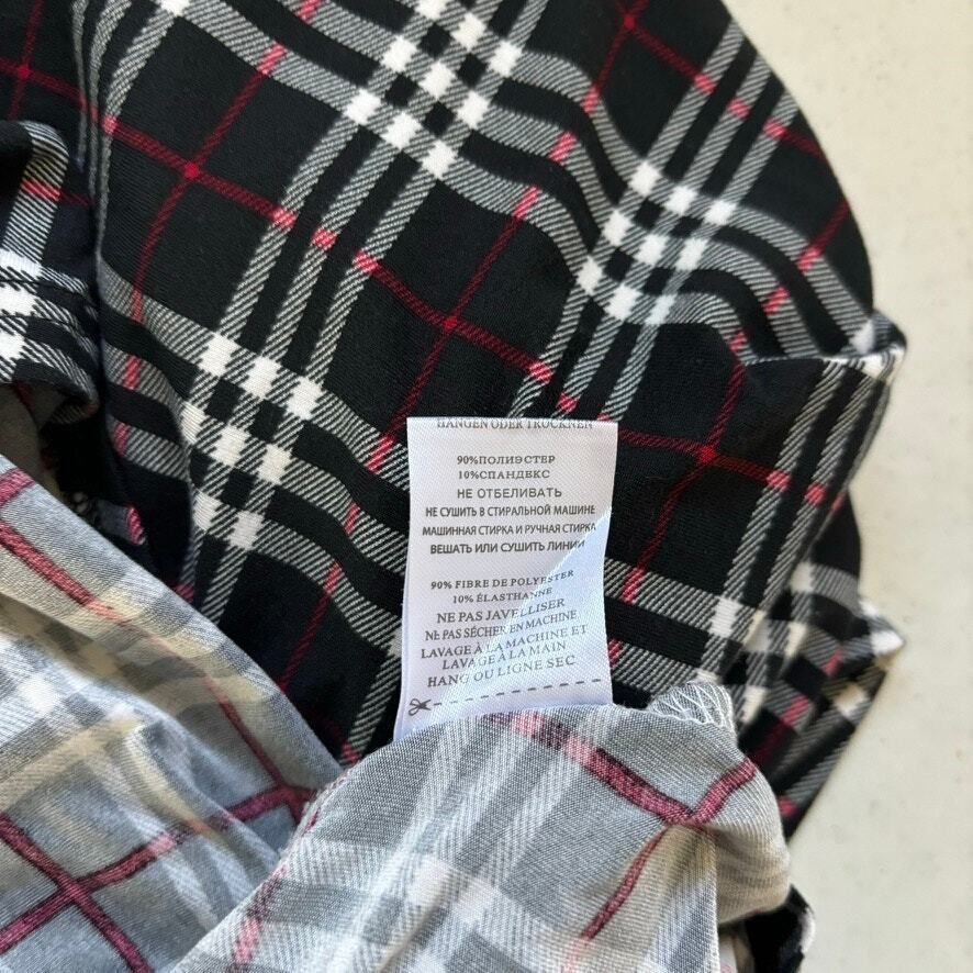 Other Plaid Women's Tunic Top Women's 3X Black Casual Fall Grunge Flowy feminine Comfy Size 3XL / US 20-22 - 10 Thumbnail