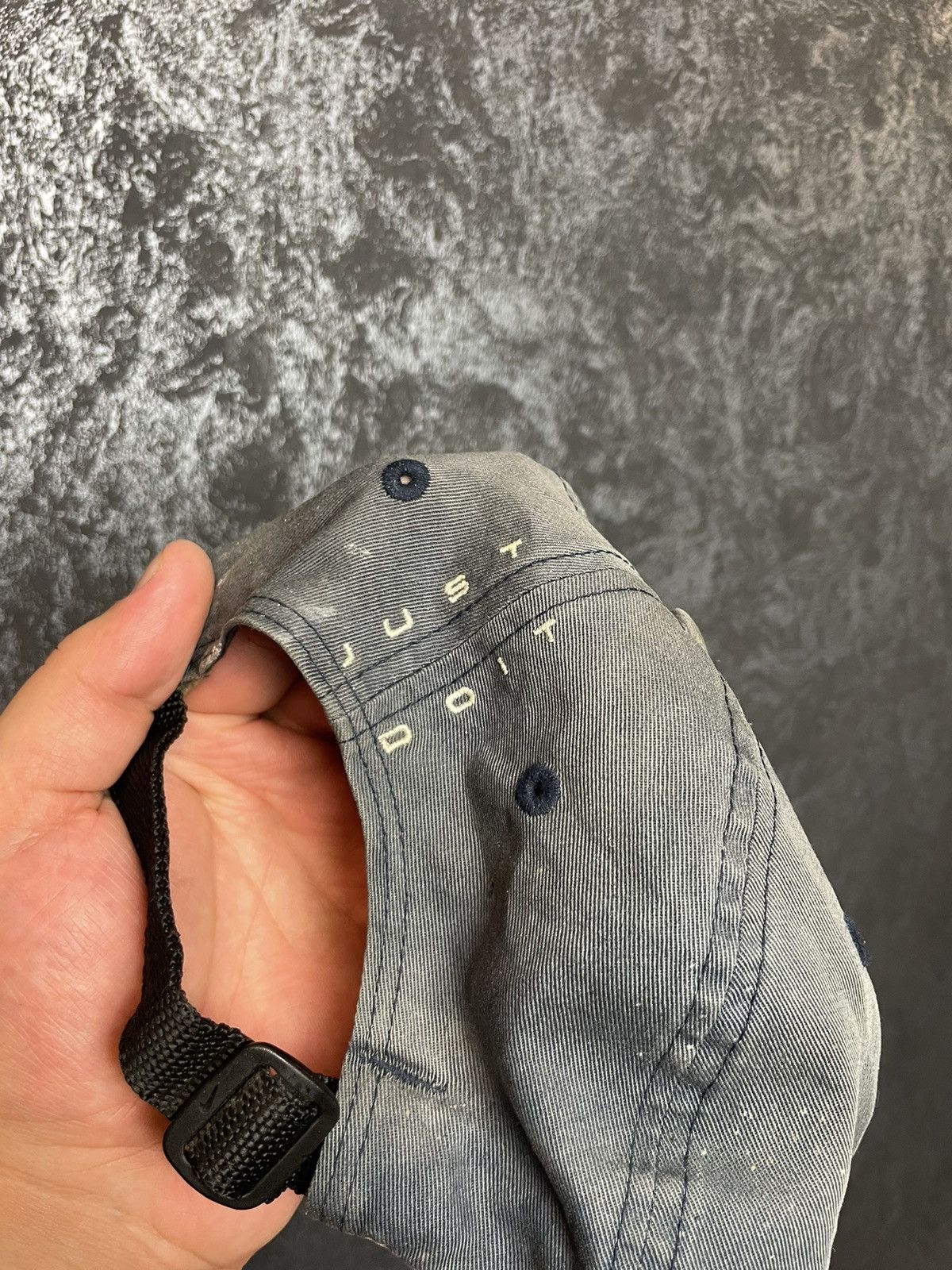 Nike Vintage 90s distressed cap nike center swoosh Y2K Size ONE SIZE - 5 Thumbnail