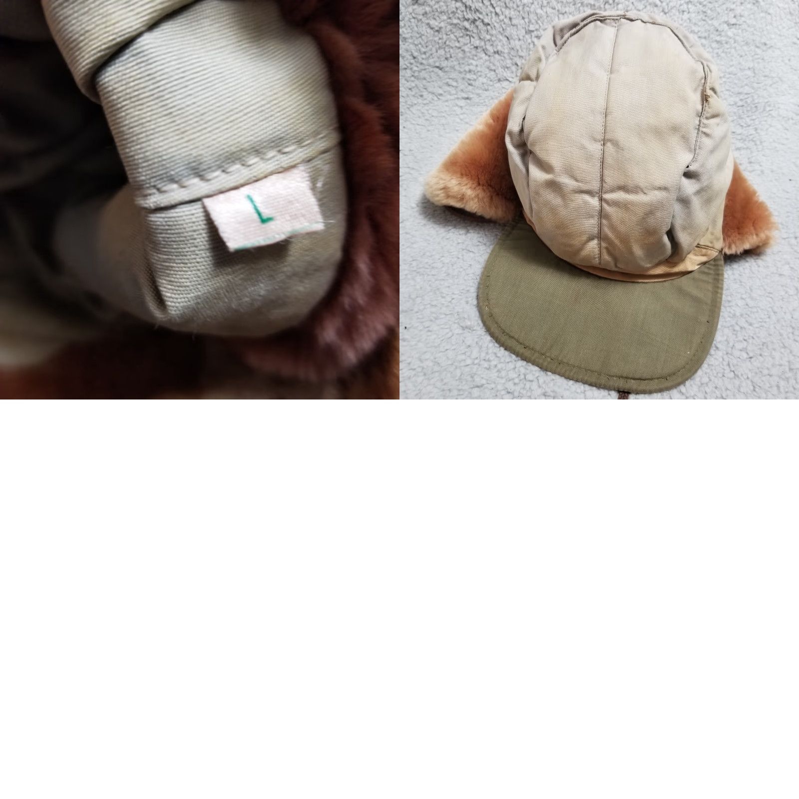 Vintage VINTAGE Aviator Trapper Hat Leather & Shearling Mens Large Brown Paul Leinburd Crowncap Hat Adult Large Brown Leather Bill Size ONE SIZE - 8 Thumbnail