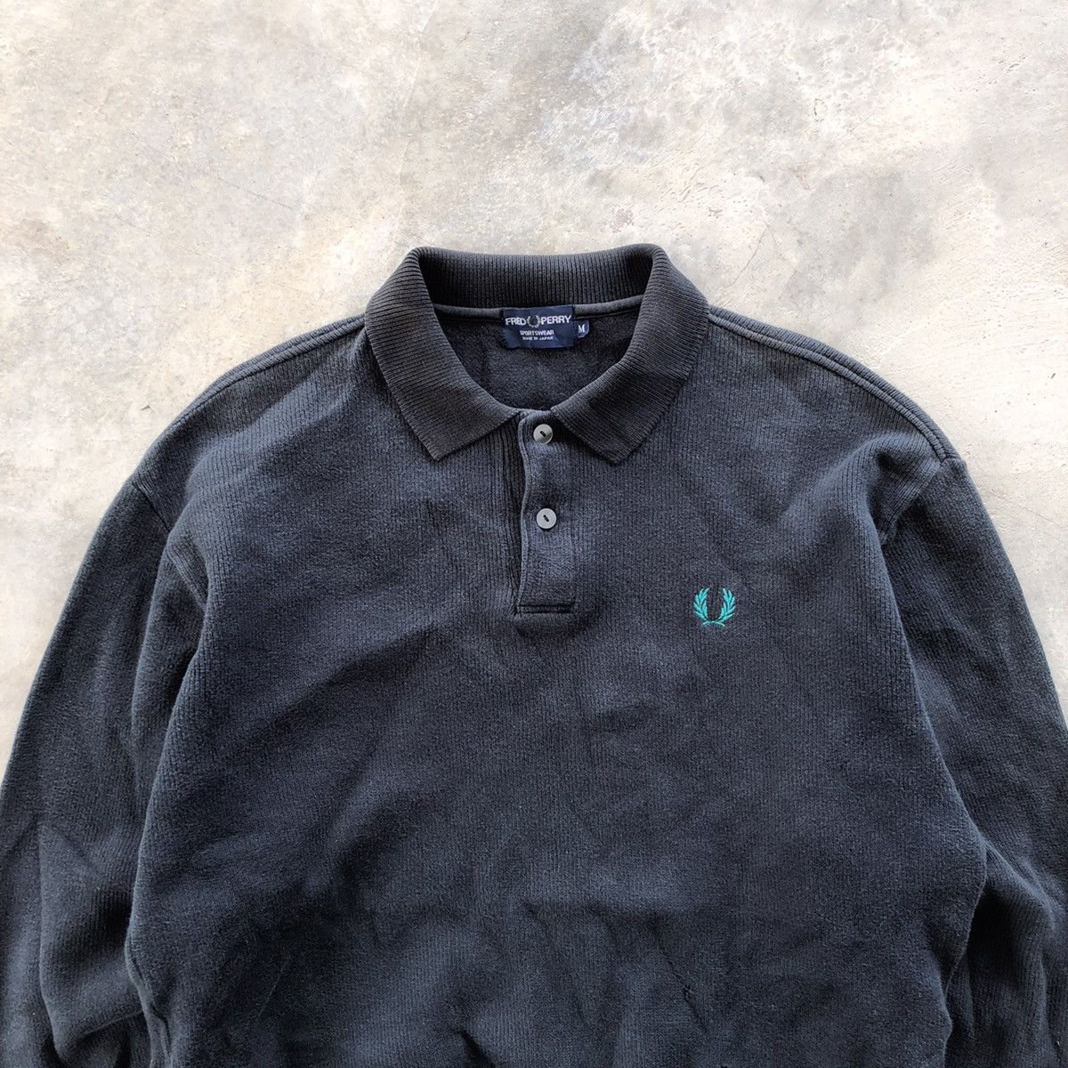 Fred Perry × Japanese Brand FRED PERRY Black Collar Sweatshirt Size US M / EU 48-50 / 2 - 2 Thumbnail
